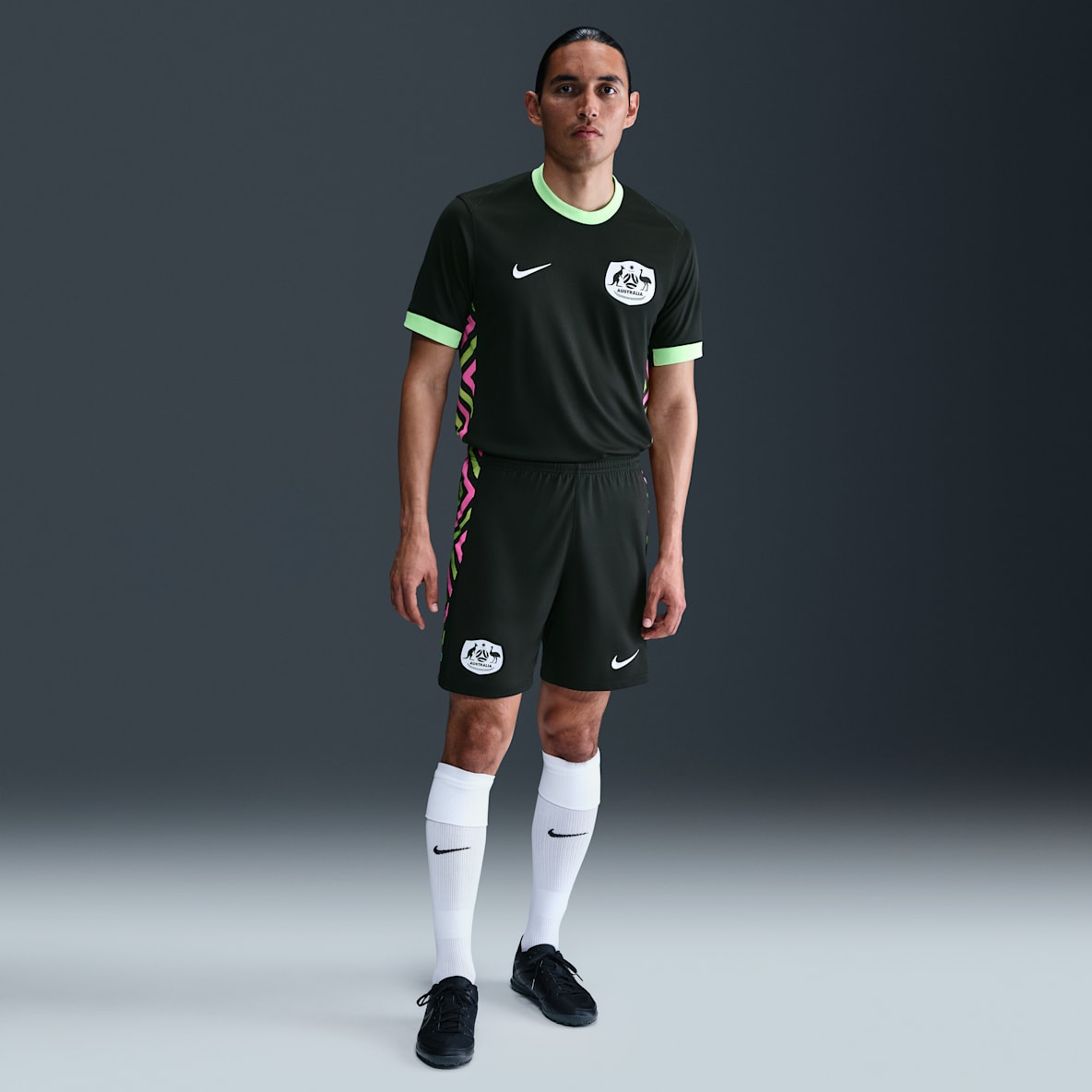 Australia 2025/26 Stadium – Away Australia 2025/26 Stadium – Away Shorts da calcio replica Nike Dri-FIT – Uomo
