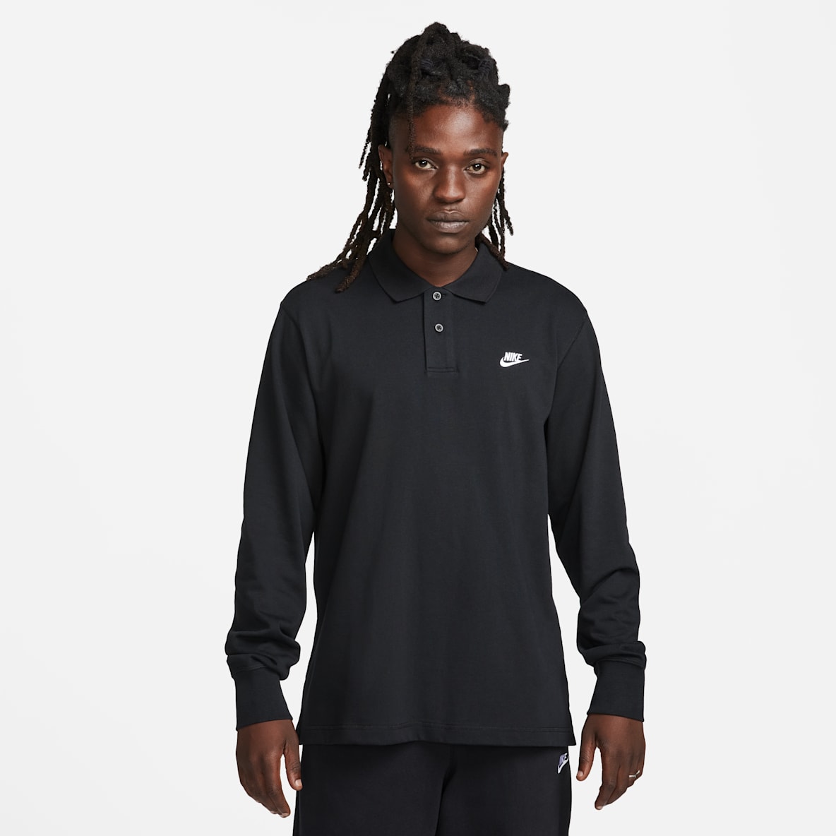 Nike Club Nike Club Ανδρική μακρυμάνικη πλεκτή μπλούζα πόλο
