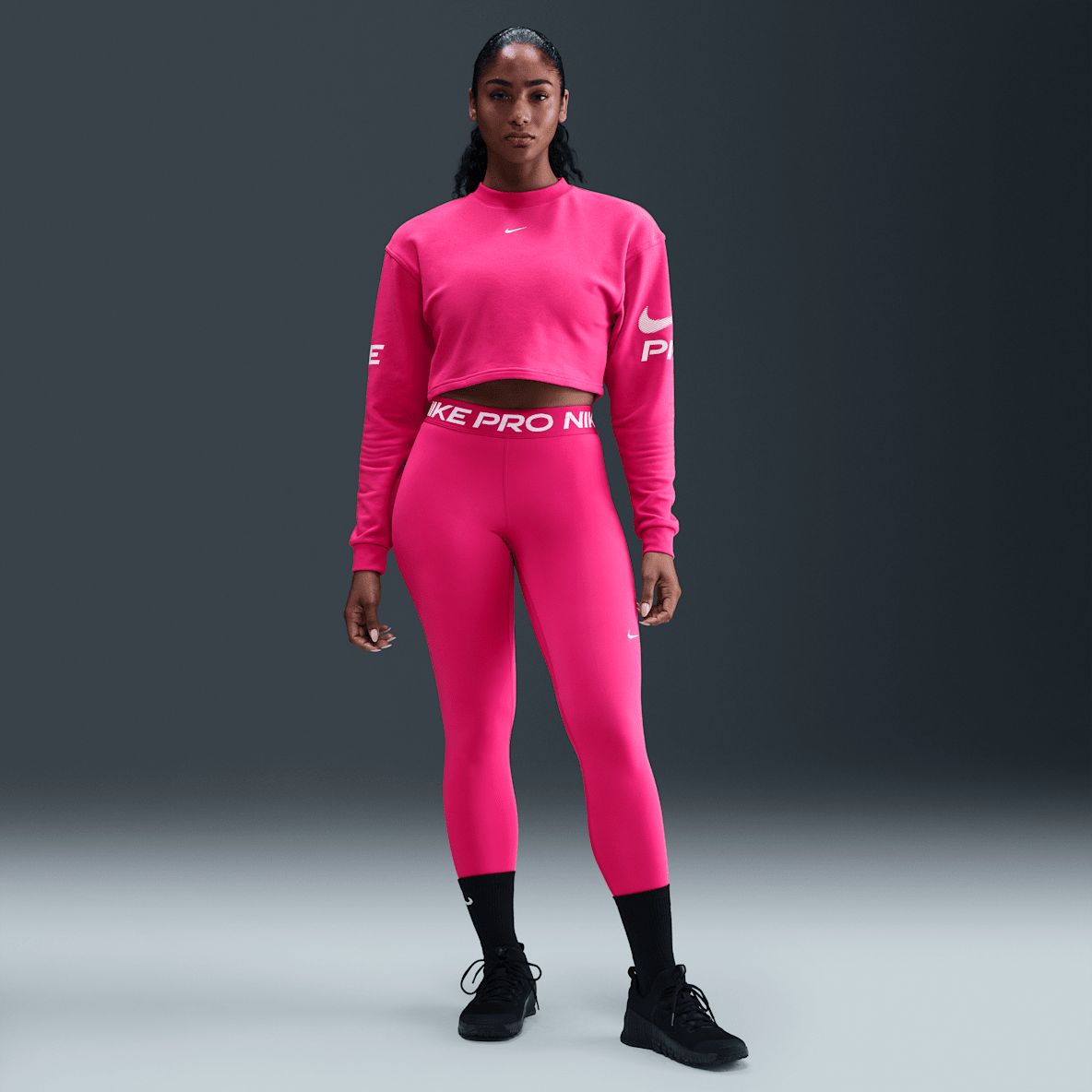 Nike Pro Nike Pro Women's Mid-Rise Mesh-Panelled Leggings