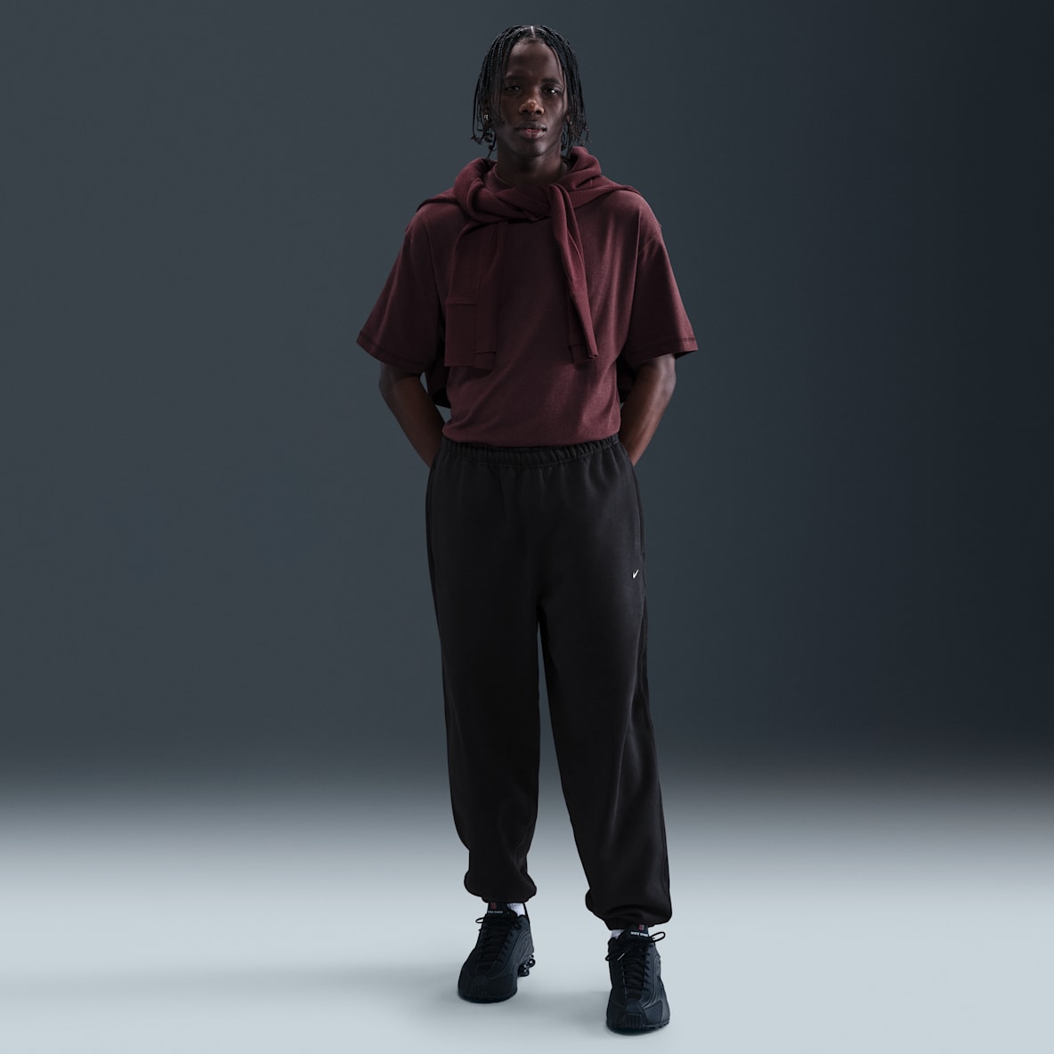 Nike Solo Swoosh Nike Solo Swoosh Fleecebukse med mansjetter til herre