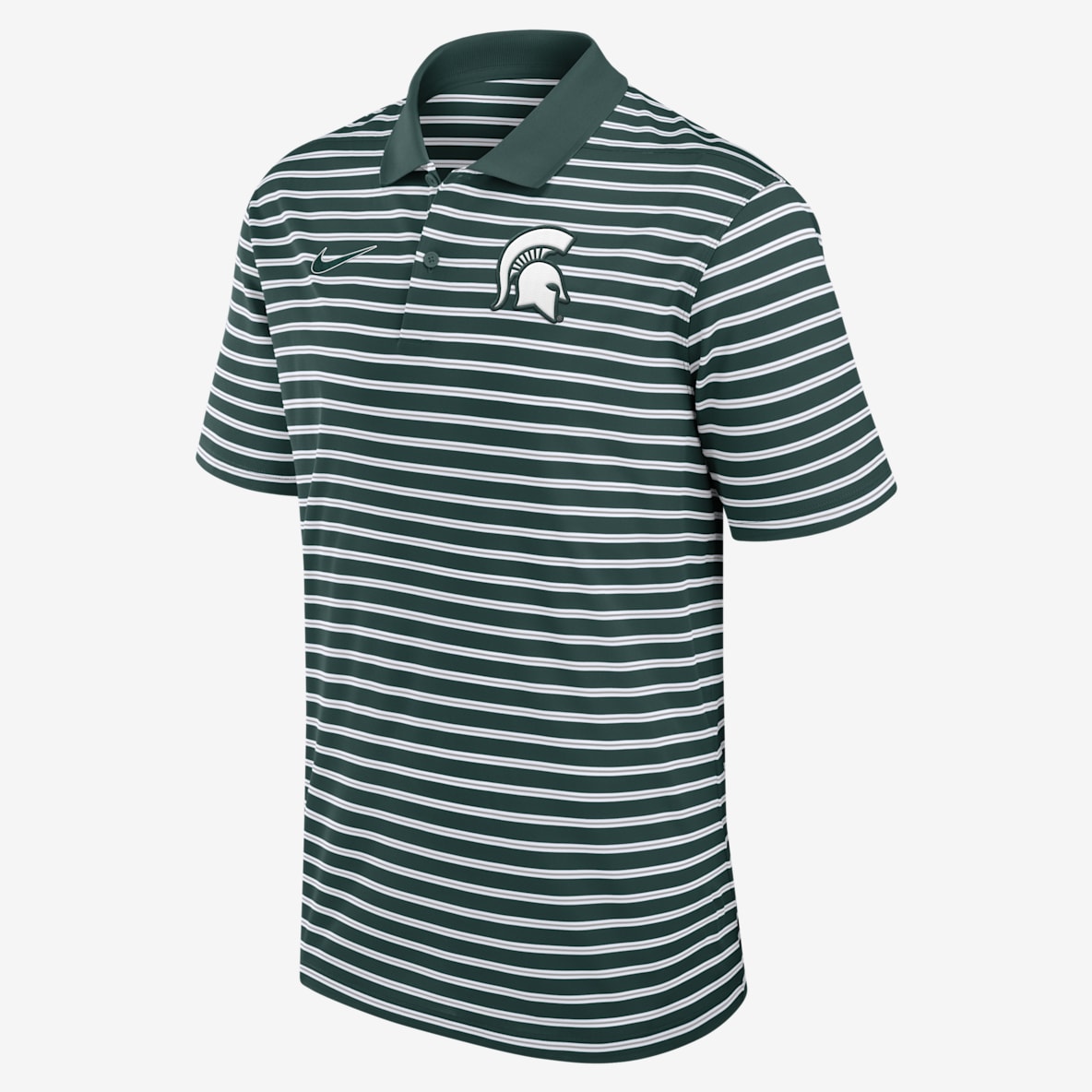 Michigan State Spartans Primetime Victory Striped Michigan State Spartans Primetime Victory Striped Men's Nike Dri-FIT College Polo