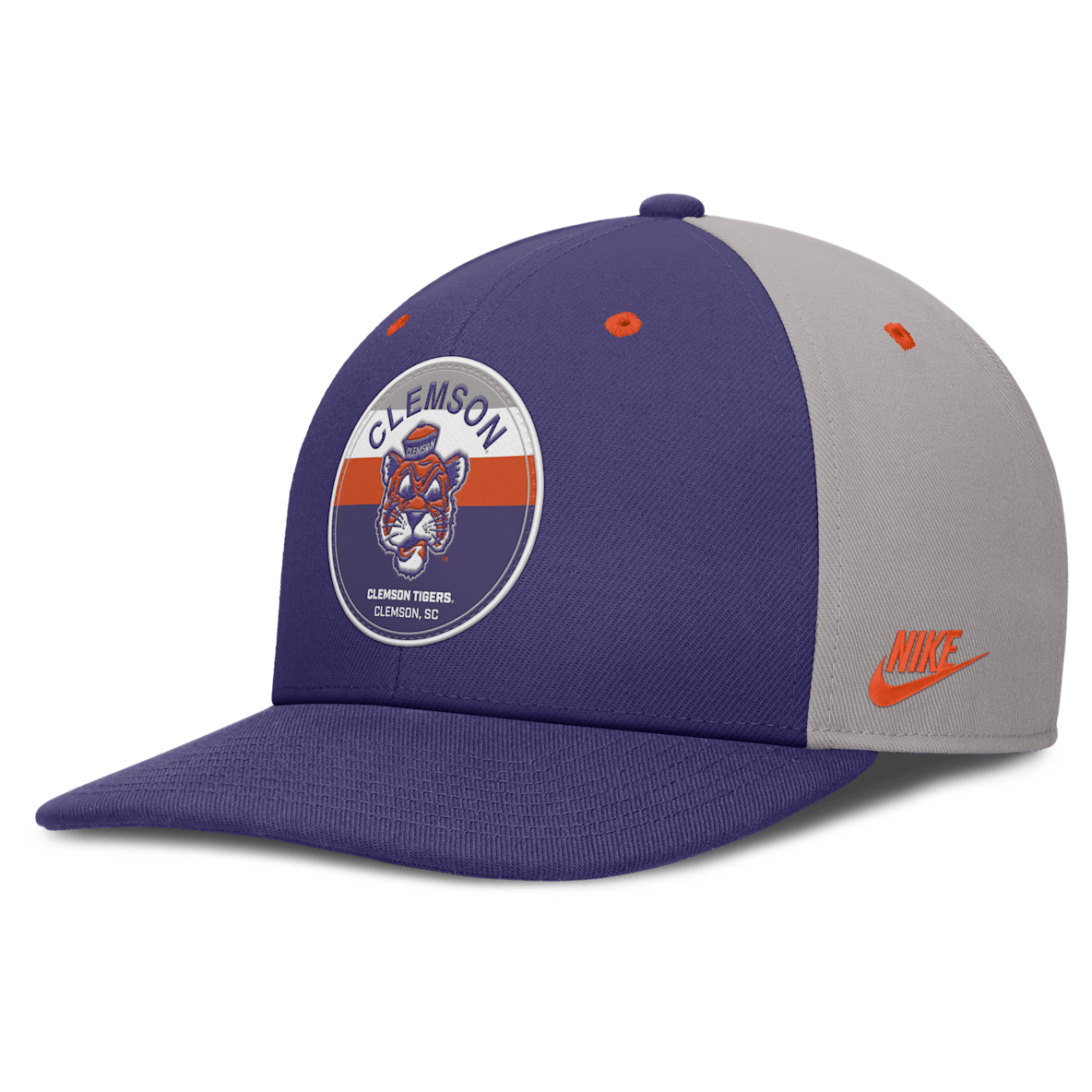 Clemson Athletic Prep Pro Men's Nike Dri-FIT College Adjustable Hat