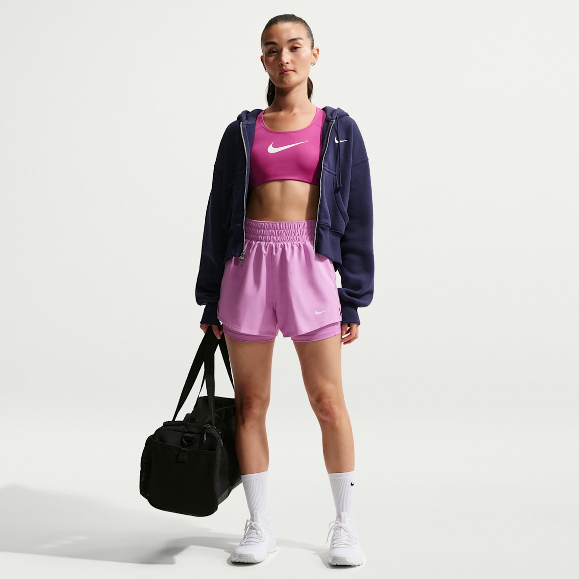 Nike One Shorts 2 en 1 Dri-FIT de tiro alto de 8 cm para mujer