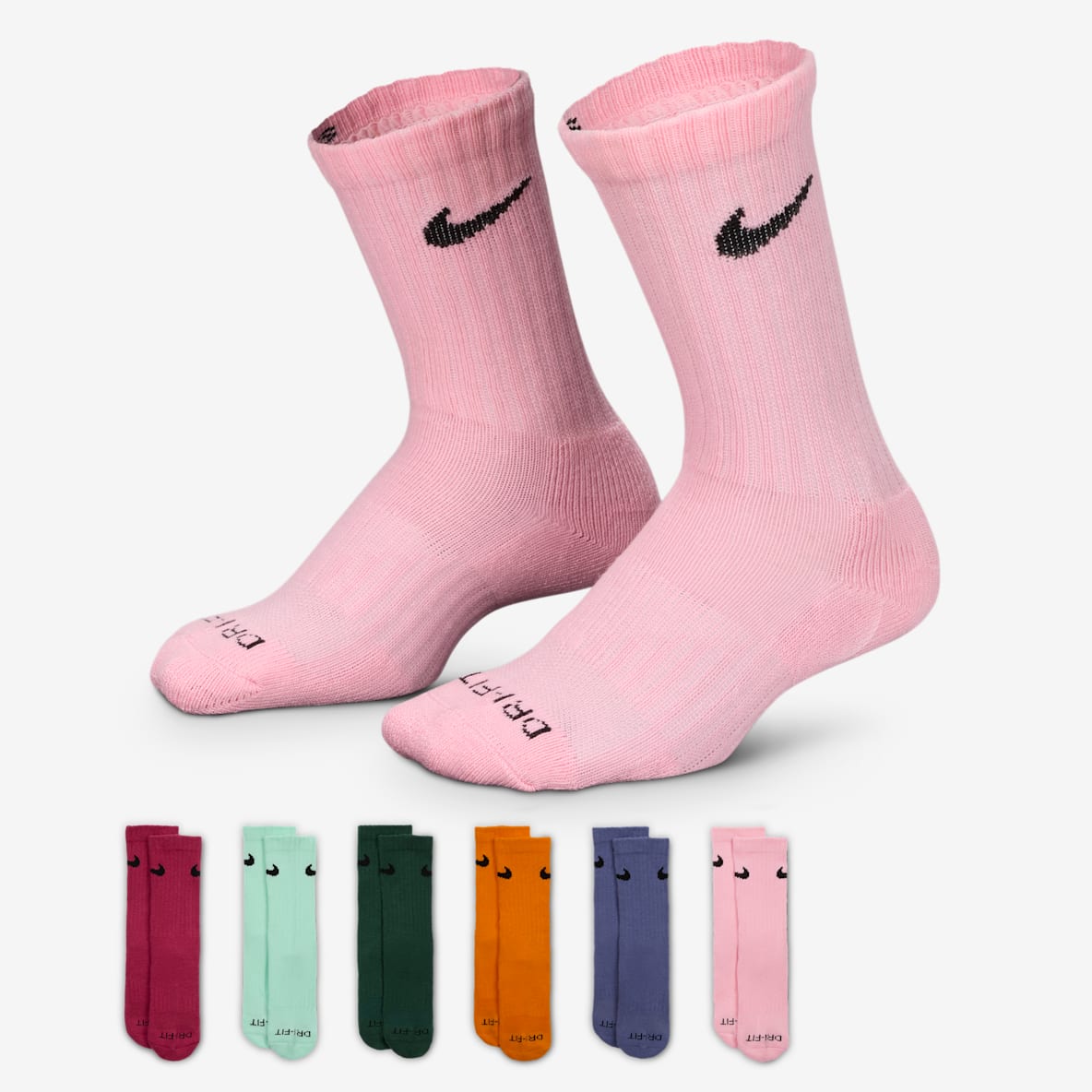 Nike Dri-FIT Performance Basics Calcetas para niños talla grande (6 pares)