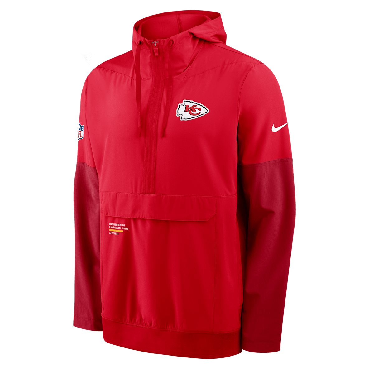 Kansas City Chiefs Well Rounded Anorak Kansas City Chiefs Well Rounded Anorak Men's Nike NFL 1/2-Zip Hooded Jacket