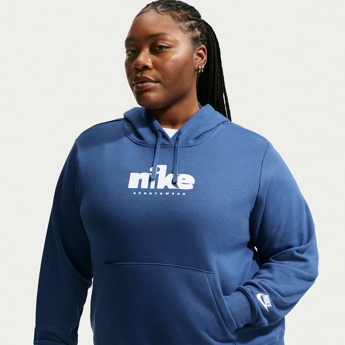 Nike Sportswear Club Fleece Nike Sportswear Club Fleece Sudadera con gorro sin cierre para mujer (talla grande)