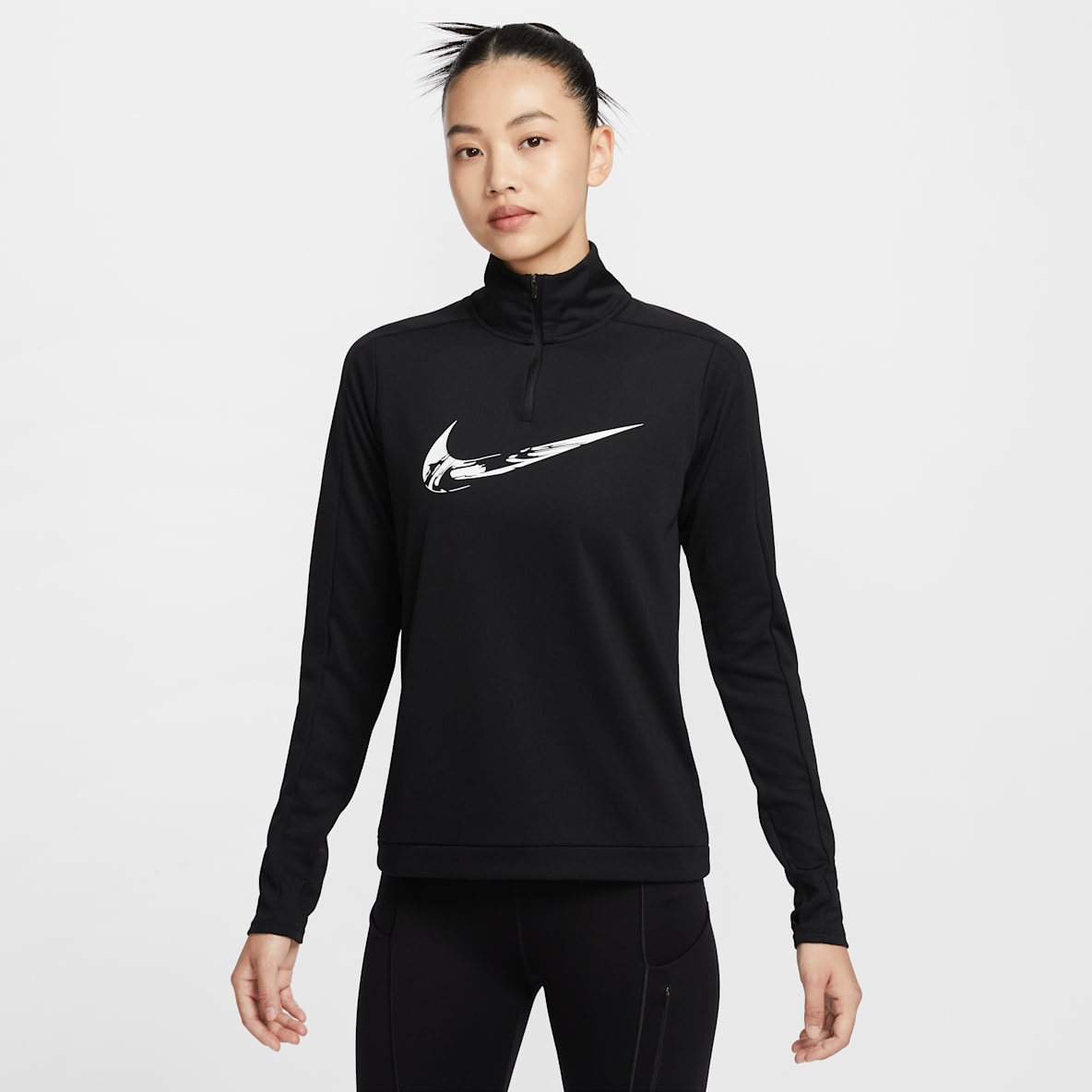ナイキ スウッシュ ウィメンズ Dri-FIT 1/4ジップ ランニング ミッド レイヤー