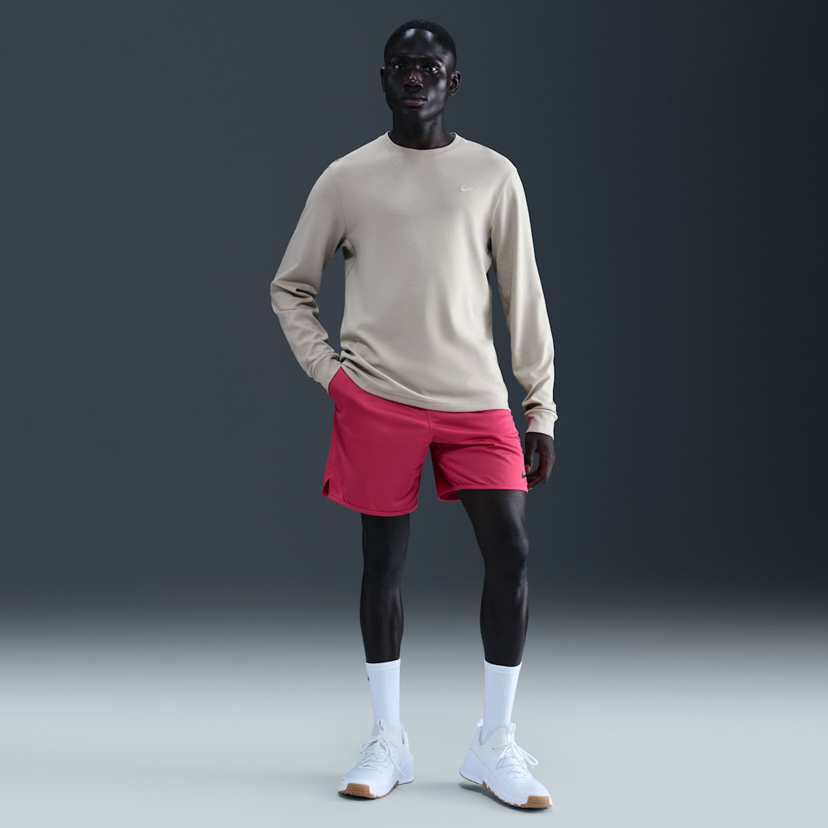 Nike Totality Nike Totality Dri-FIT multifunctionele herenshorts zonder binnenbroek (18 cm)