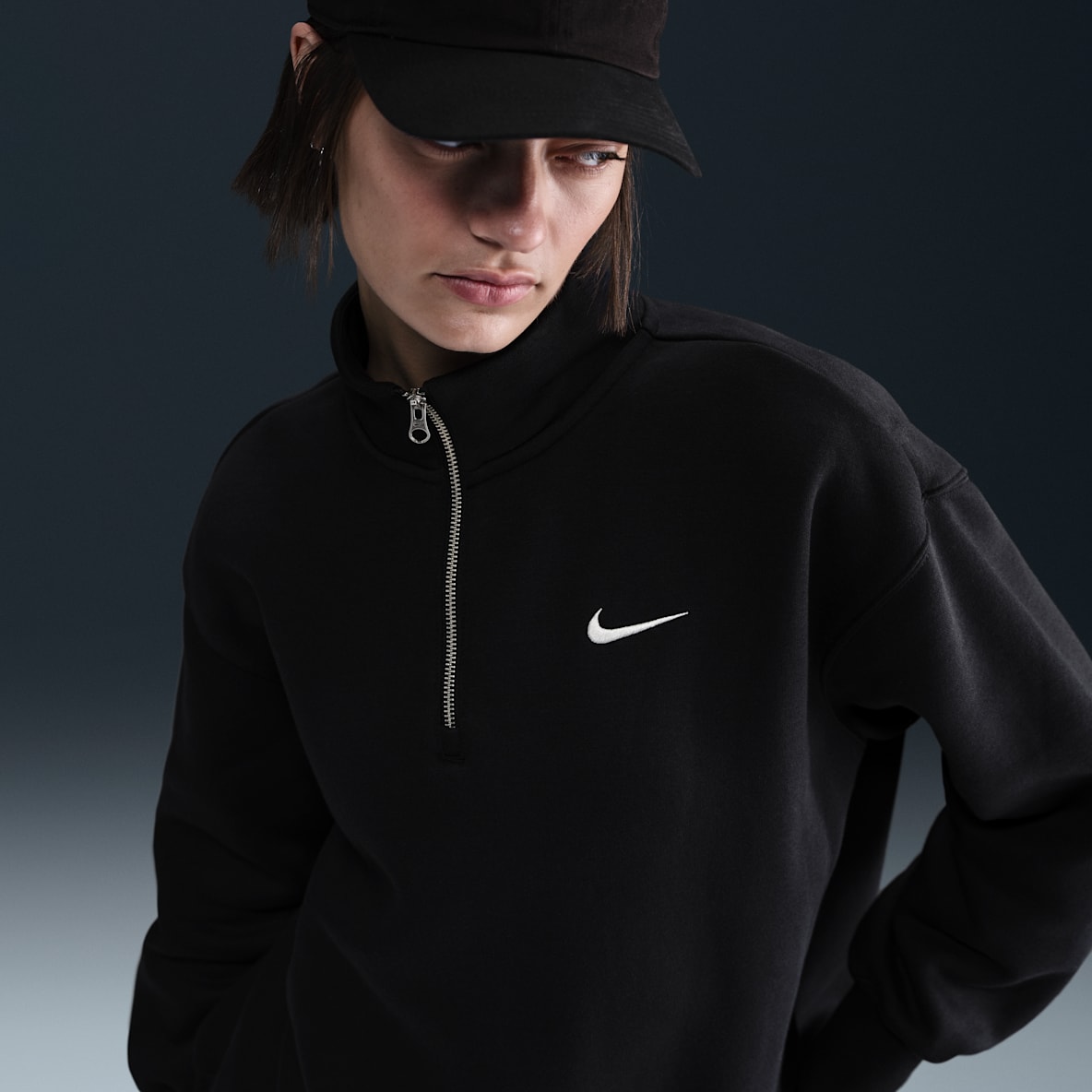 Nike Sportswear Phoenix Fleece Nike Sportswear Phoenix Fleece Women's Oversized 1/4-Zip Long Sweatshirt