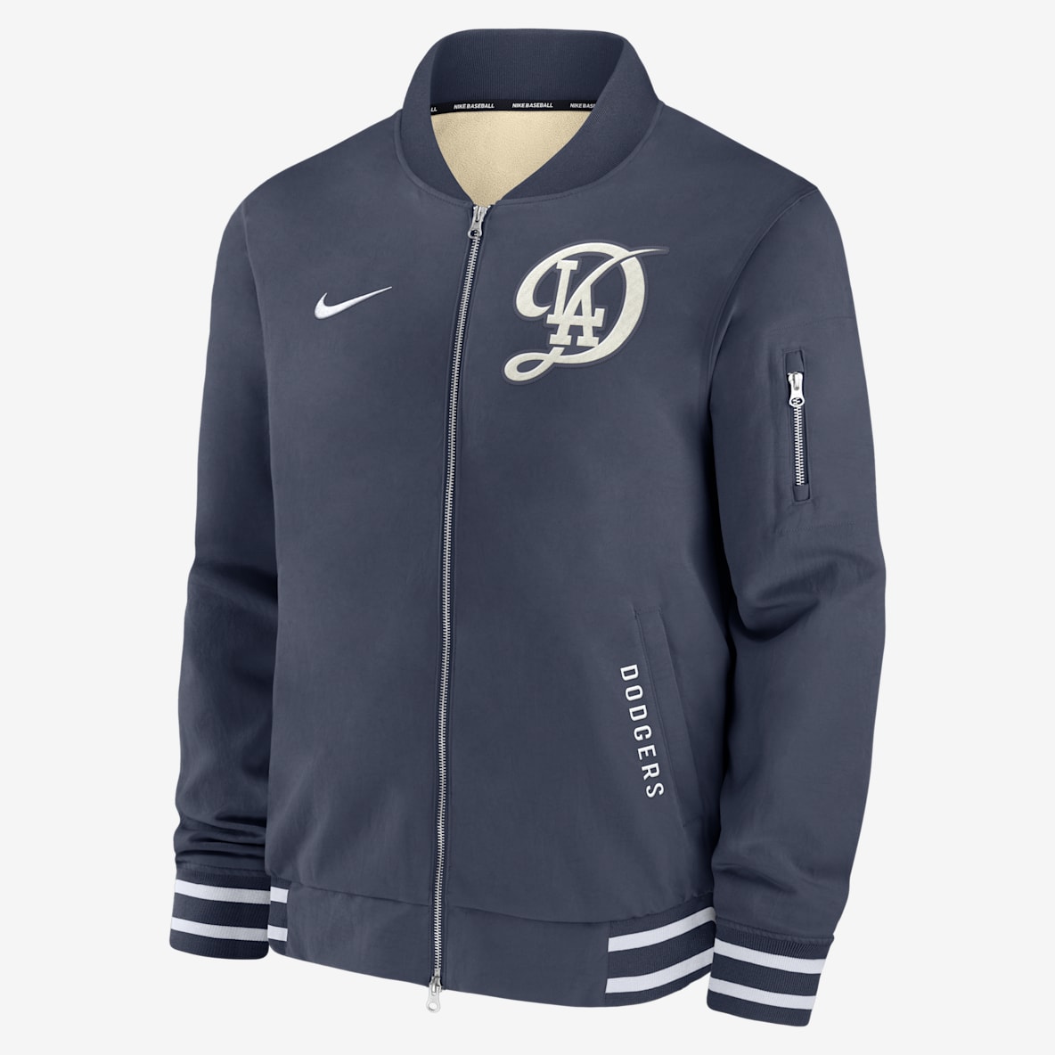 Los Angeles Dodgers Authentic Collection City Connect Men's Nike MLB Full-Zip Bomber Jacket