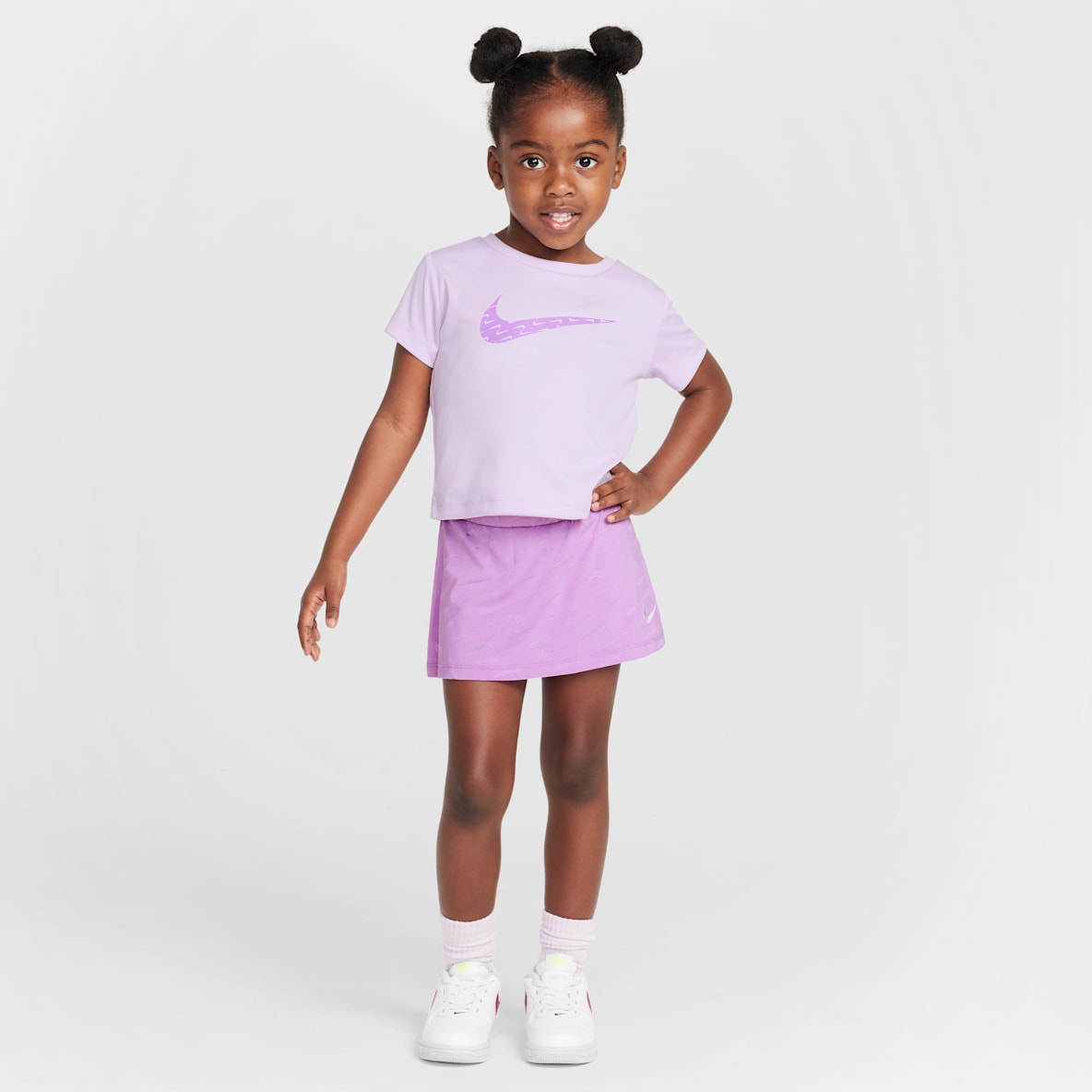 Nike Dri-FIT Nike Dri-FIT Conjunto de dos piezas de scooter de malla Swoosh Motion infantil