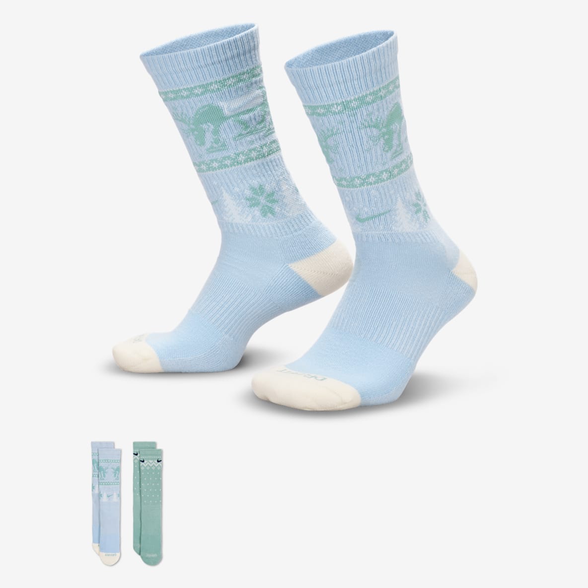 Nike Everyday Plus Cushioned Nike Everyday Plus Cushioned Winter Wonderland Crew Socks (2 Pairs)