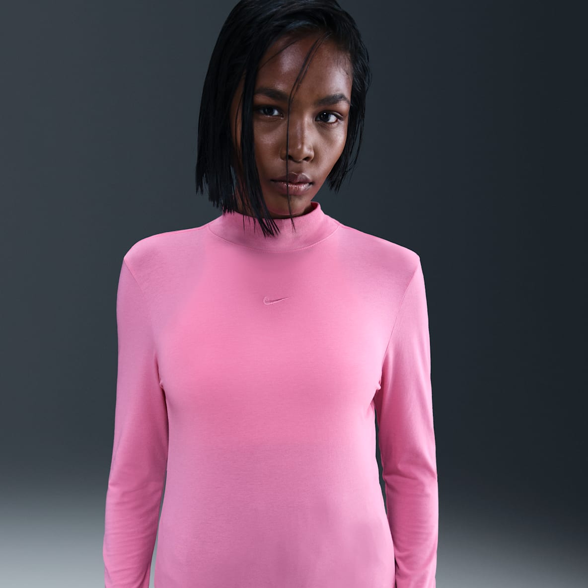 Nike Sportswear Chill Knit Nike Sportswear Chill Knit Women's Slim Long-Sleeve Mock-Neck T-Shirt