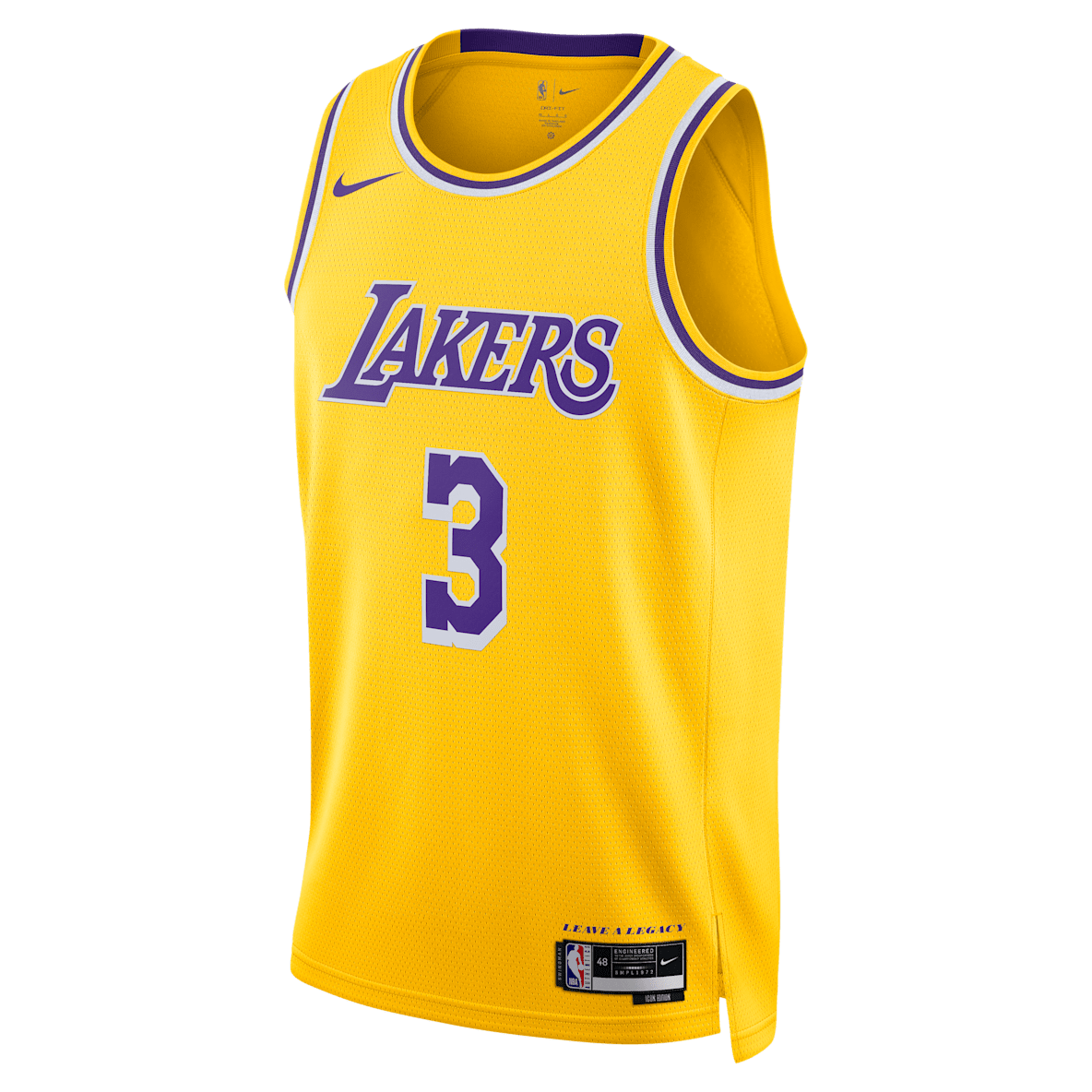 Los Angeles Lakers Icon Edition Los Angeles Lakers Icon Edition Jersey Nike Dri-FIT de la NBA Swingman para hombre