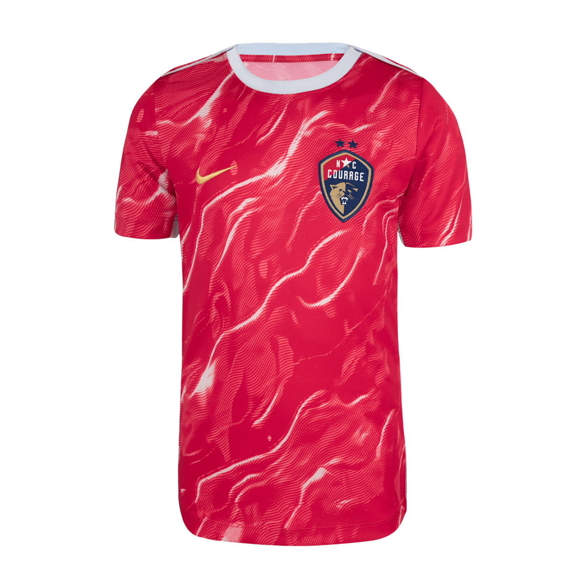 North Carolina Courage 2025 North Carolina Courage 2025 Big Kids' Nike NWSL Short-Sleeve Pre-Match Top