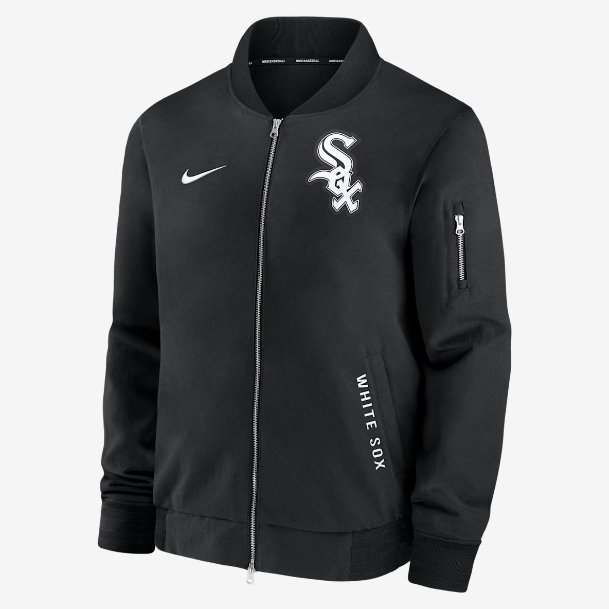 Chicago White Sox Authentic Collection Dugout Men's Nike MLB Full-Zip Bomber Jacket