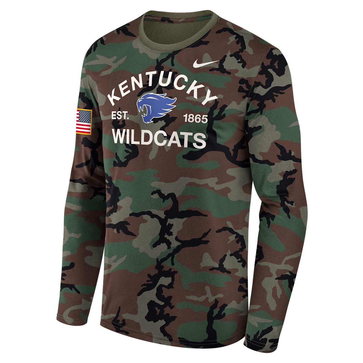 Kentucky 2025 Military Appreciation Legend Kentucky 2025 Military Appreciation Legend Men's Nike Dri-FIT College Long-Sleeve T-Shirt
