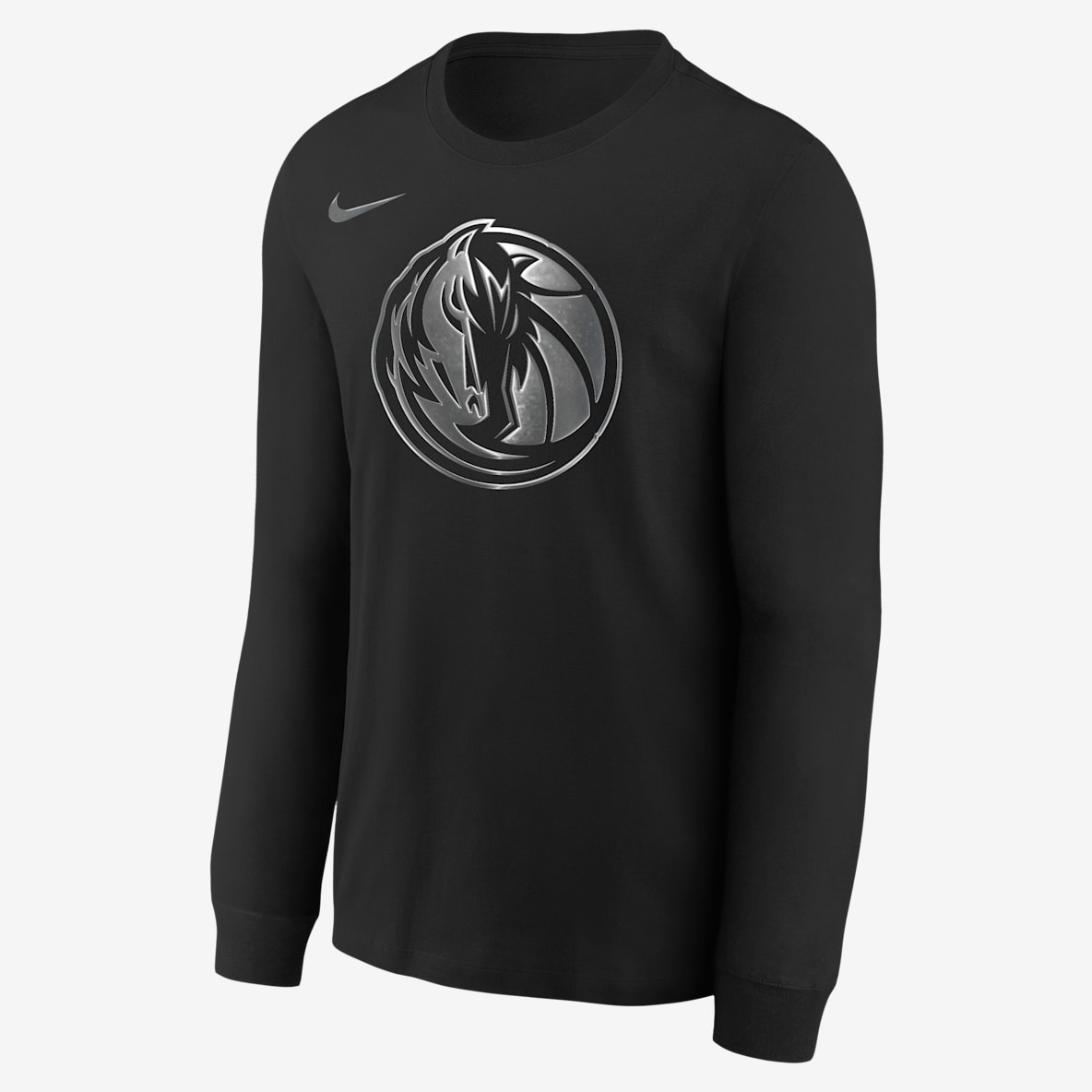 Dallas Mavericks Courtside Dallas Mavericks Courtside Playera de manga larga Nike de la NBA de corte cuadrado para niños talla grande