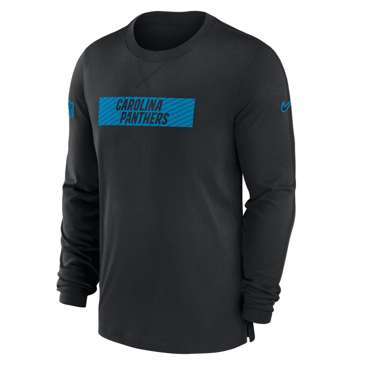 Carolina Panthers Sideline Player Team Issue Men’s Nike Dri-FIT Long-Sleeve Top