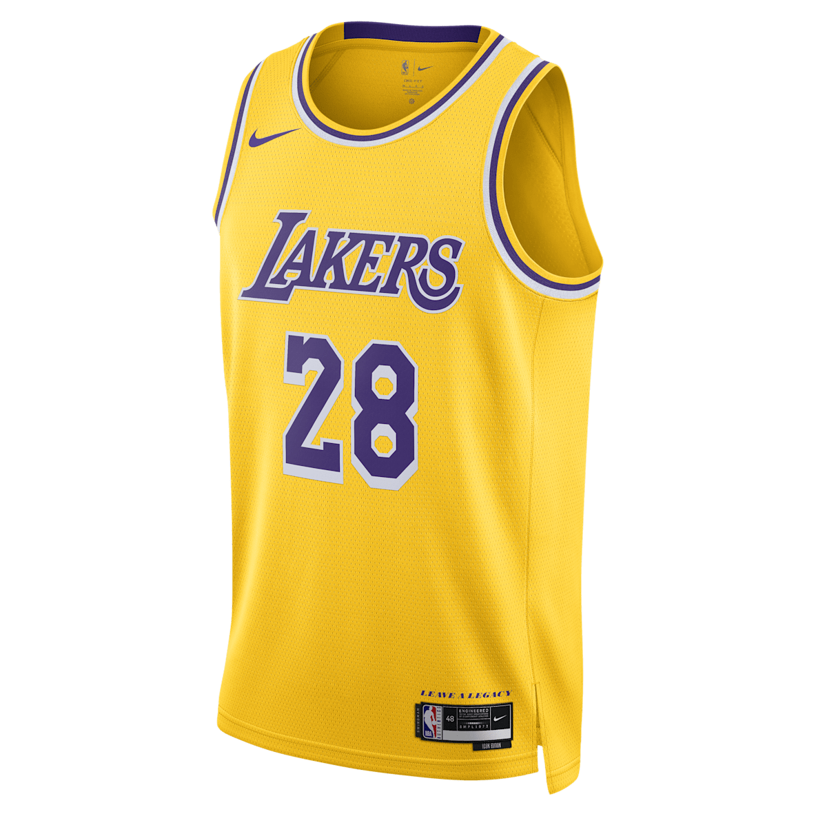 ロサンゼルス レイカーズ アイコン エディション メンズ ナイキ Dri-FIT NBA スウィングマン ジャージー