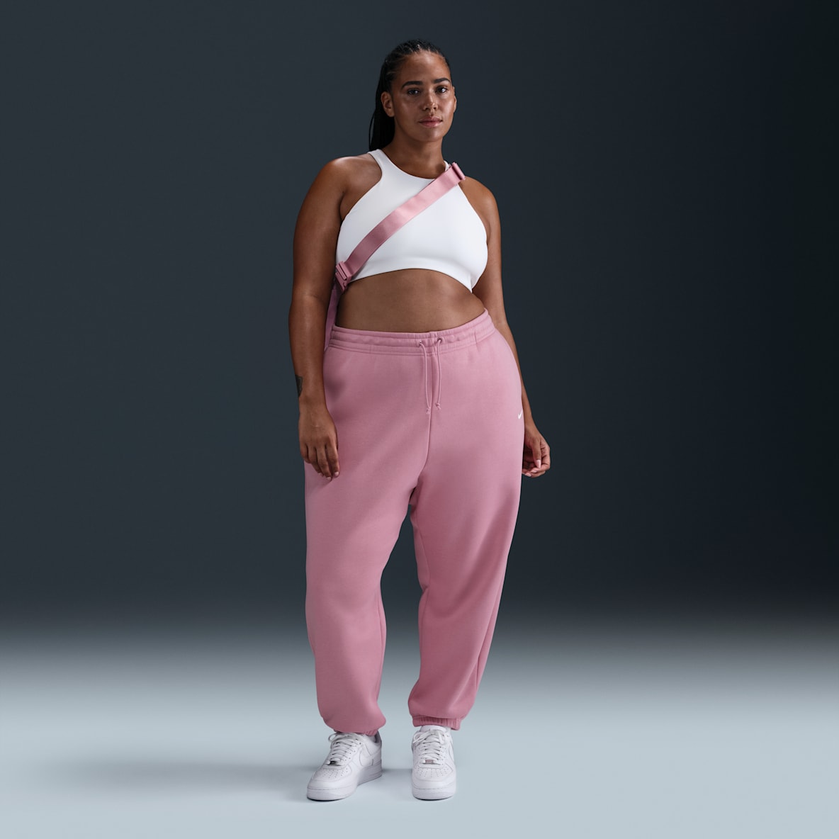 Nike Sportswear Phoenix Fleece Nike Sportswear Phoenix Fleece Women's High-Waisted Oversized Tracksuit Bottoms (Plus Size)