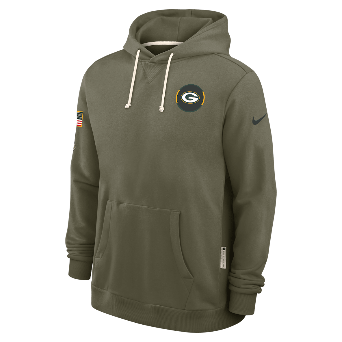 Green Bay Packers Salute to Service Sideline Dominant Force Green Bay Packers Salute to Service Sideline Dominant Force Men's Nike Dri-FIT NFL Pullover Hoodie
