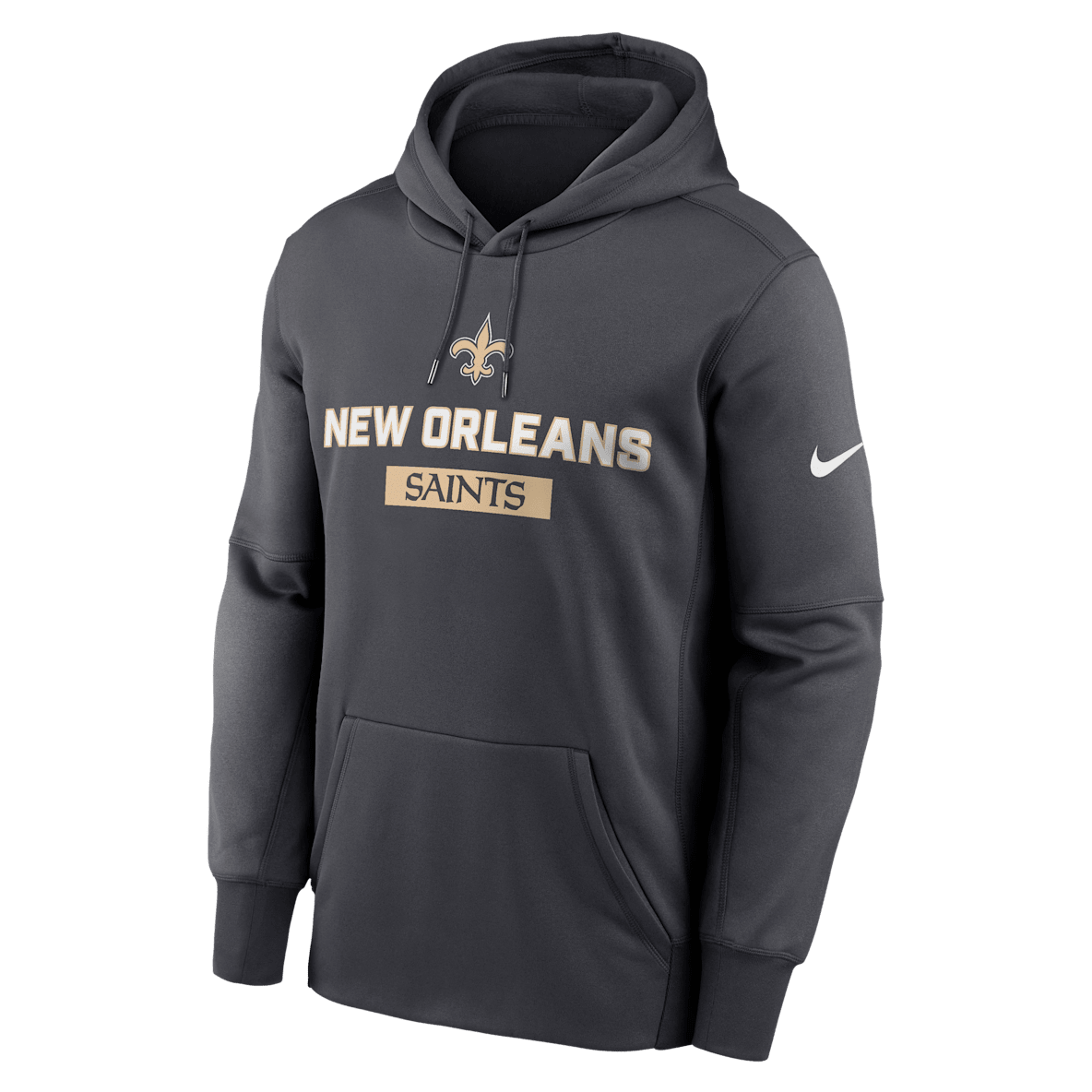 New Orleans Saints Toss Sweep New Orleans Saints Toss Sweep Men’s Nike Therma NFL Pullover Hoodie