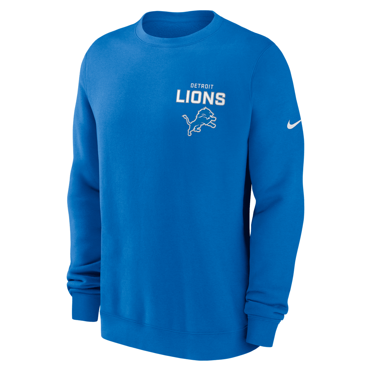 Detroit Lions Draw Block Club Men's Nike NFL Pullover Crew