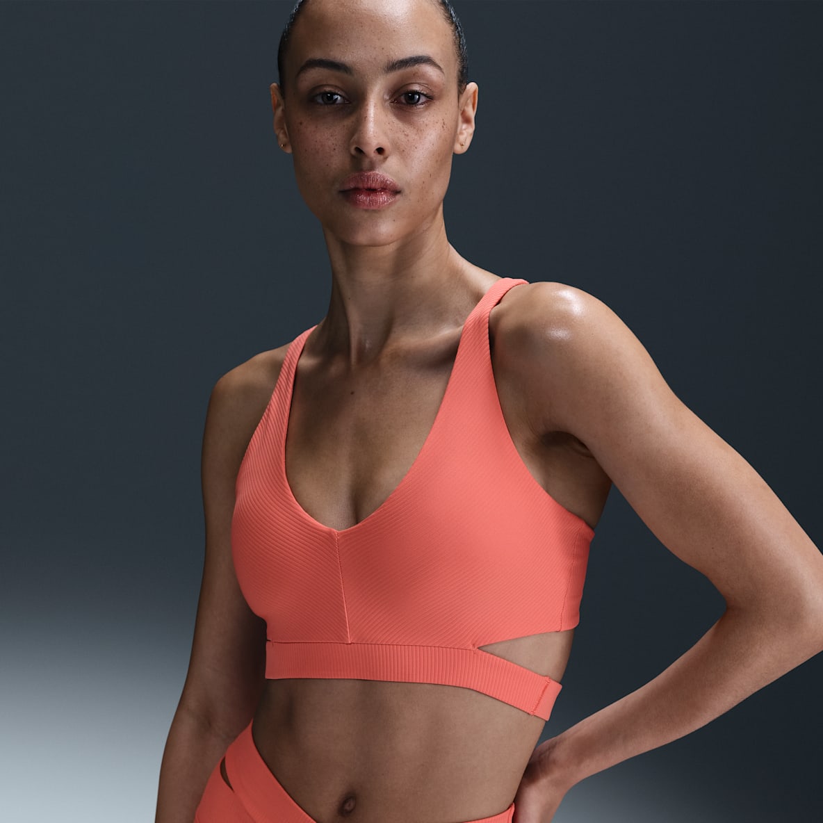 Nike Zenvy Rib Nike Zenvy Rib Bra deportivo de baja sujeción con almohadillas para mujer