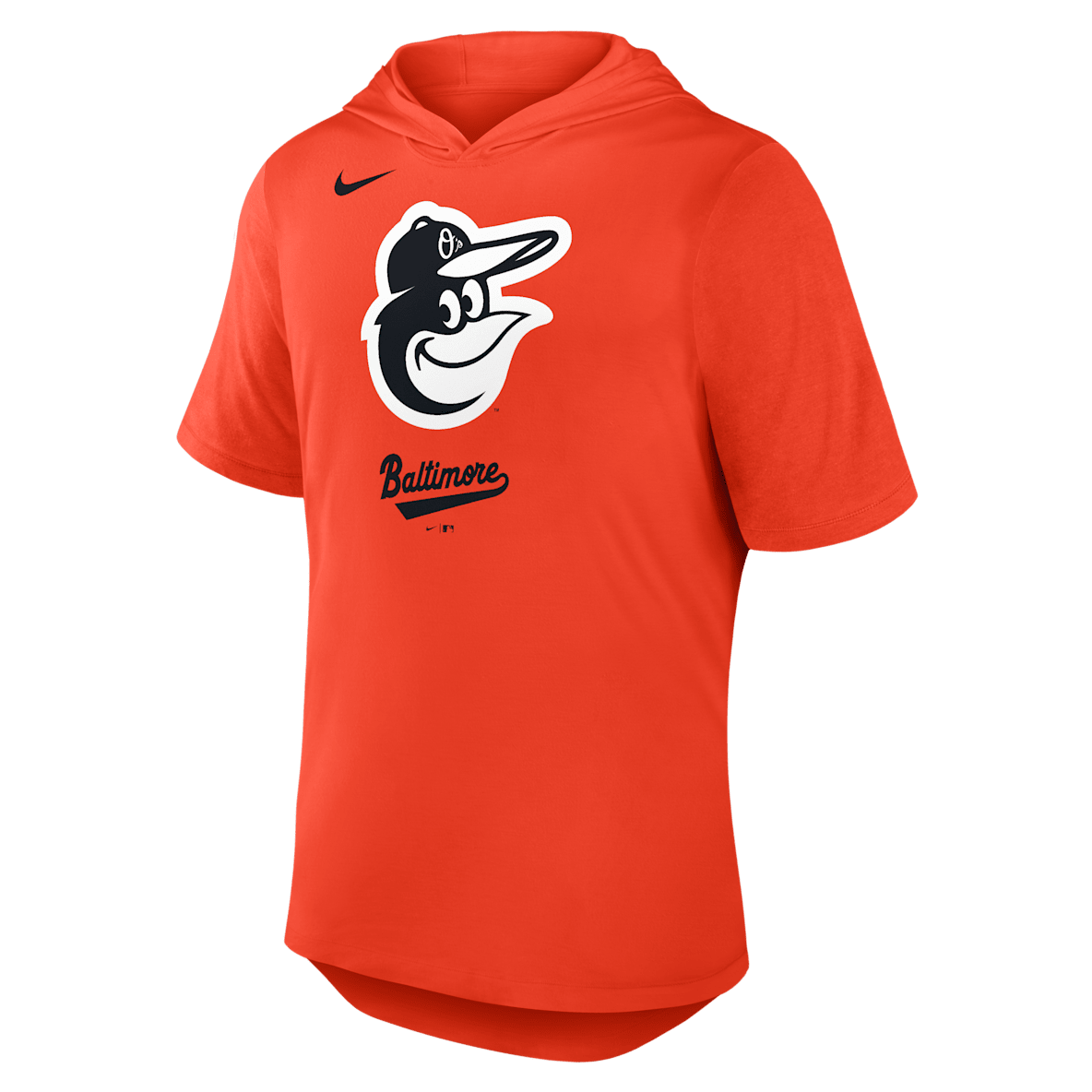 Baltimore Orioles Logo Baltimore Orioles Logo Playera Nike Dri-FIT de la MLB con gorro para hombre