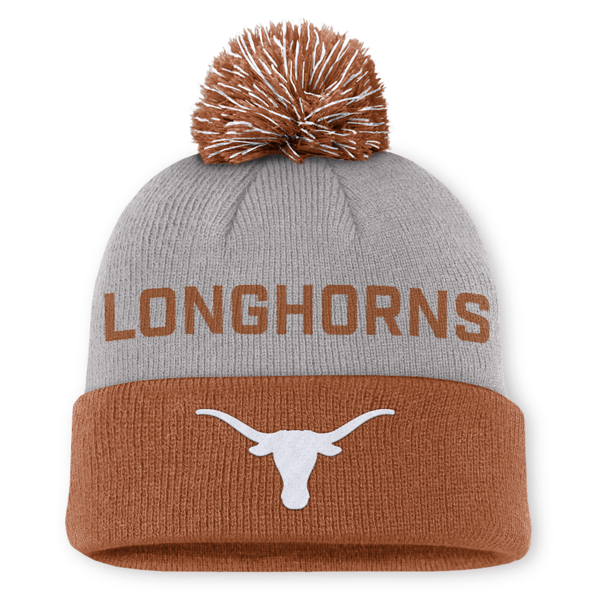 Texas Primetime Peak Texas Primetime Peak Gorro universitario con puño y pompón Nike para hombre