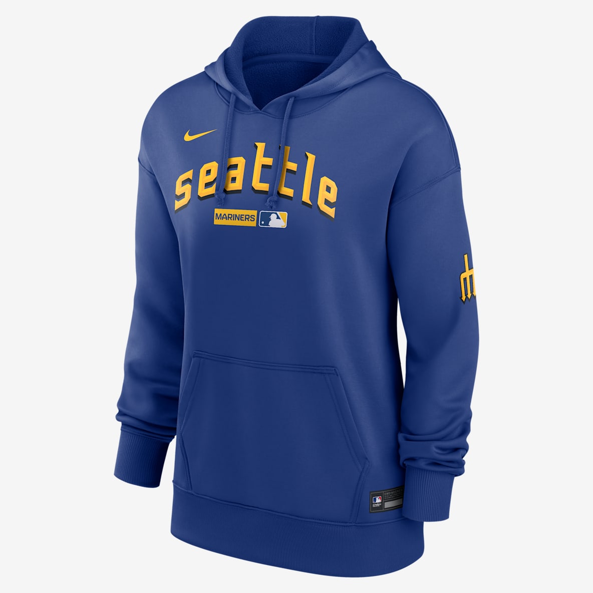 Seattle Mariners Authentic Collection City Connect Women's Nike Therma MLB Pullover Hoodie
