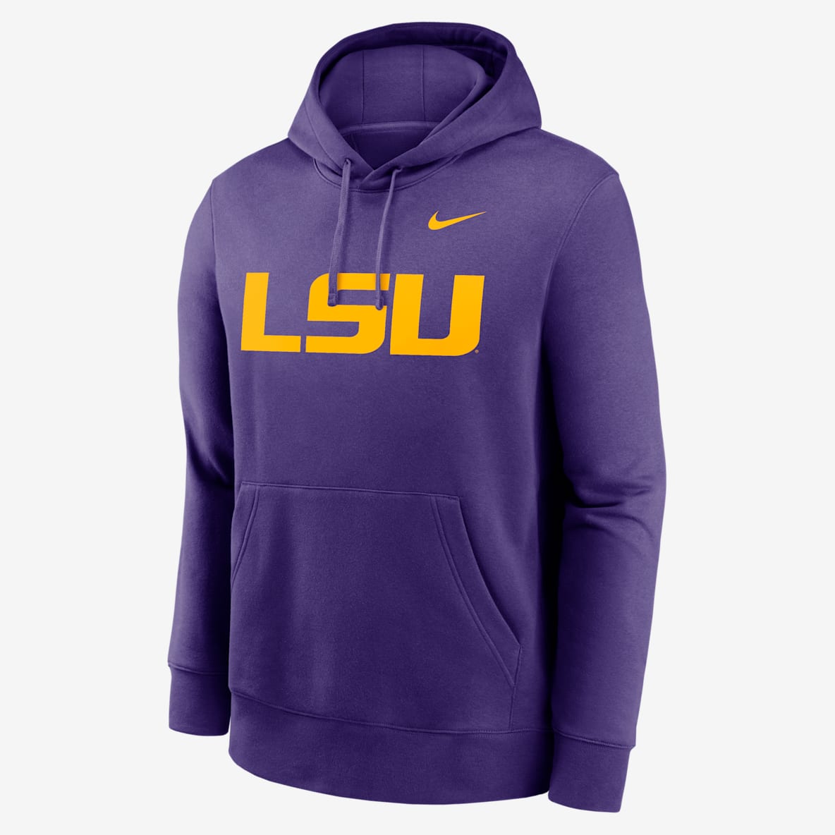 LSU Tigers Primetime Evergreen Club Primary Logo Men's Nike College Pullover Hoodie