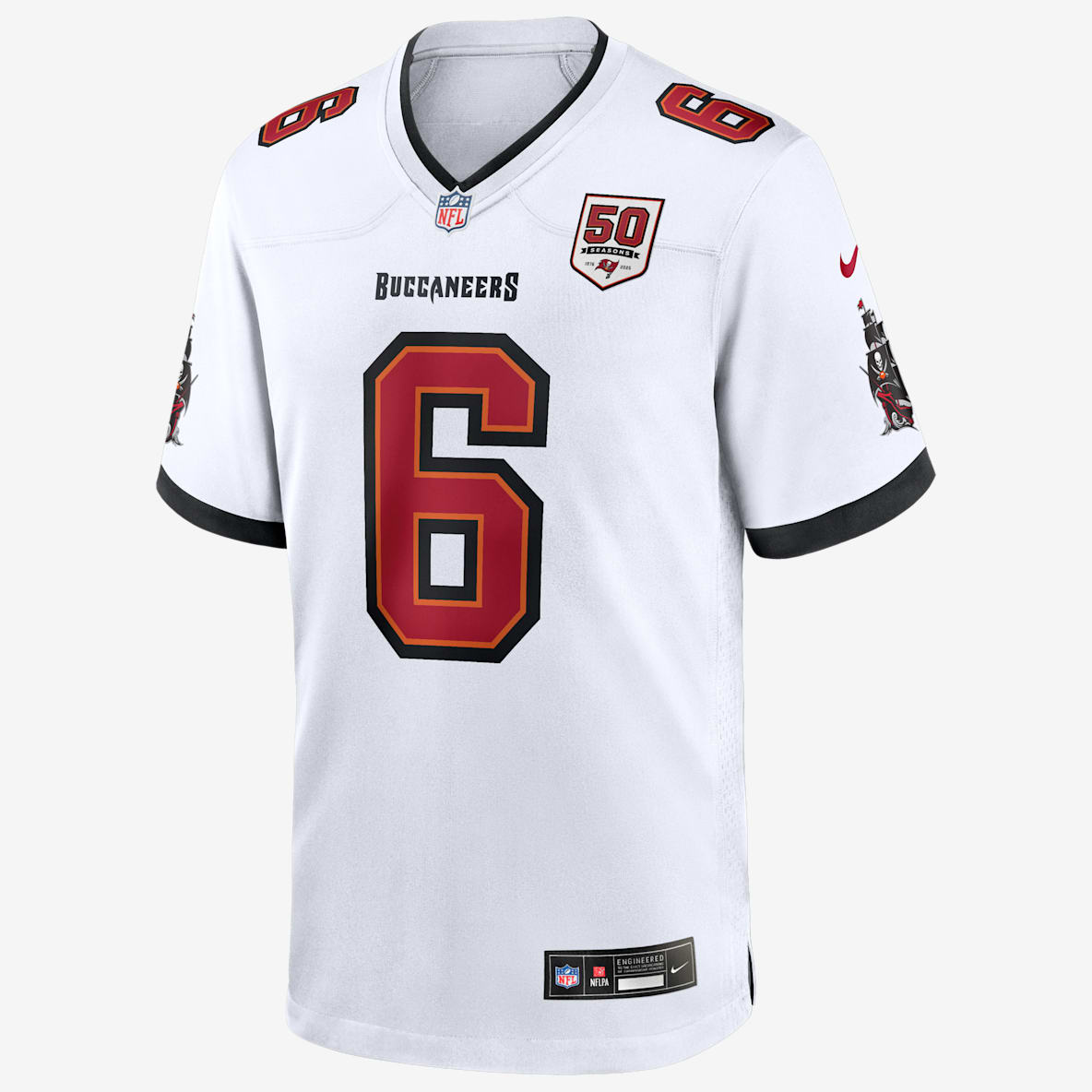 Baker Mayfield Tampa Bay Buccaneers 50th Anniversary Men's Nike NFL Game Jersey