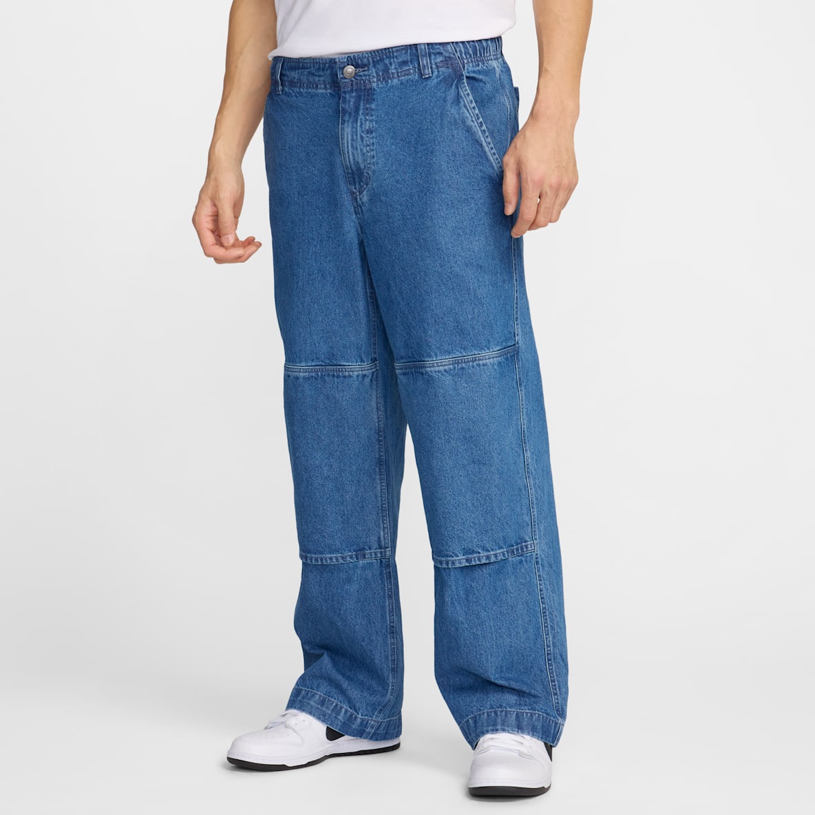 Nike SB Nike SB Pants de skateboarding de denim holgados de doble rodilla para hombre