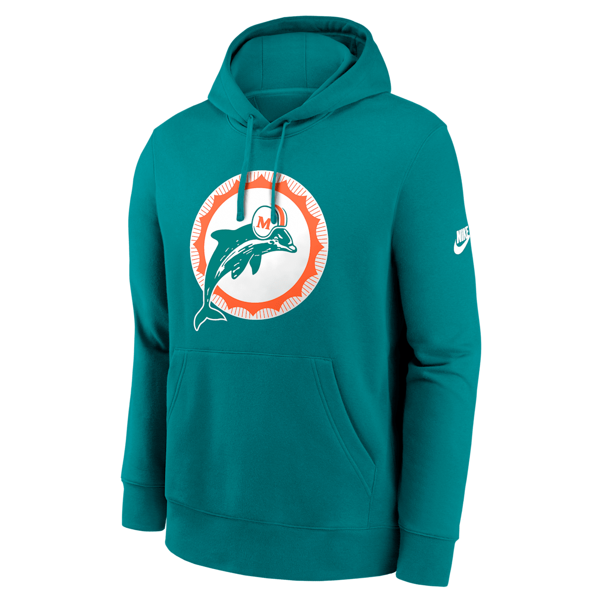 Miami Dolphins Club Logo Miami Dolphins Club Logo Men's Nike NFL Pullover Hoodie