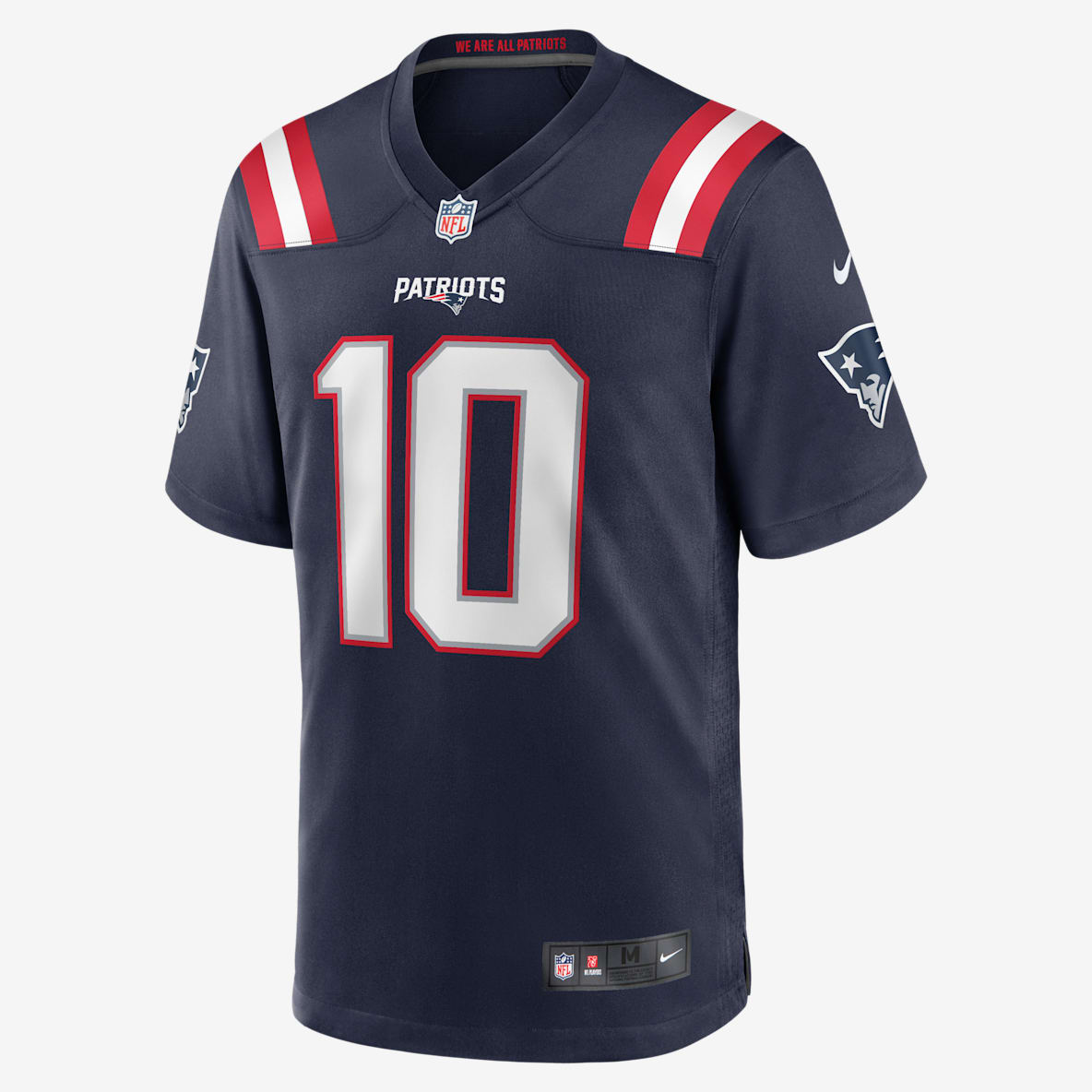 NFL New England Patriots (Mac Jones) Men's Game American Football Jersey
