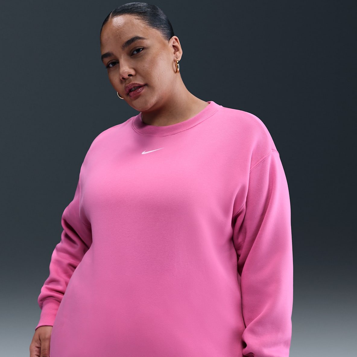 Nike Sportswear Phoenix Fleece Nike Sportswear Phoenix Fleece Women's Oversized Crew-Neck Sweatshirt (Plus Size)