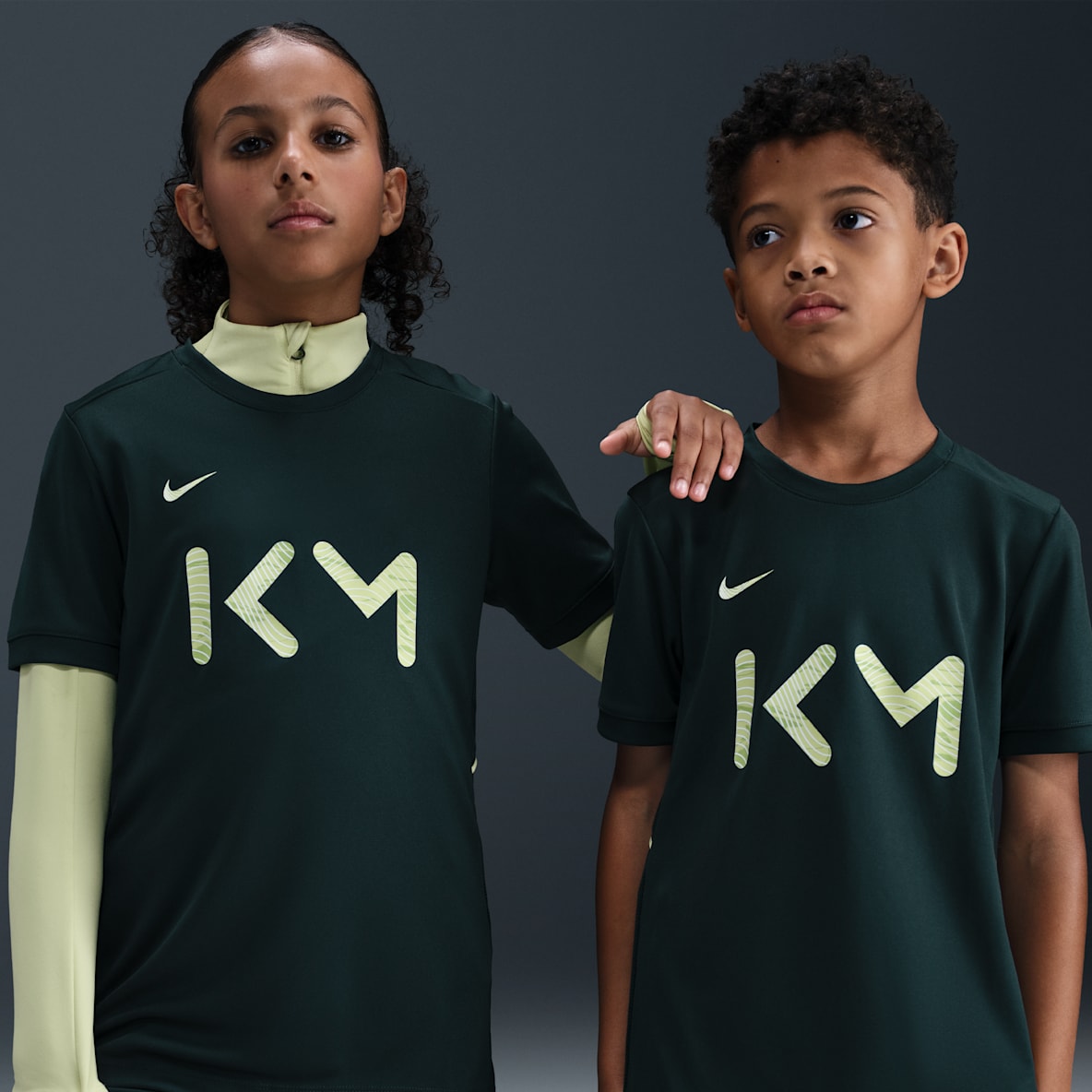 Kylian Mbappé Academy Kylian Mbappé Academy Kortärmad fotbollströja Nike Dri-FIT för ungdom