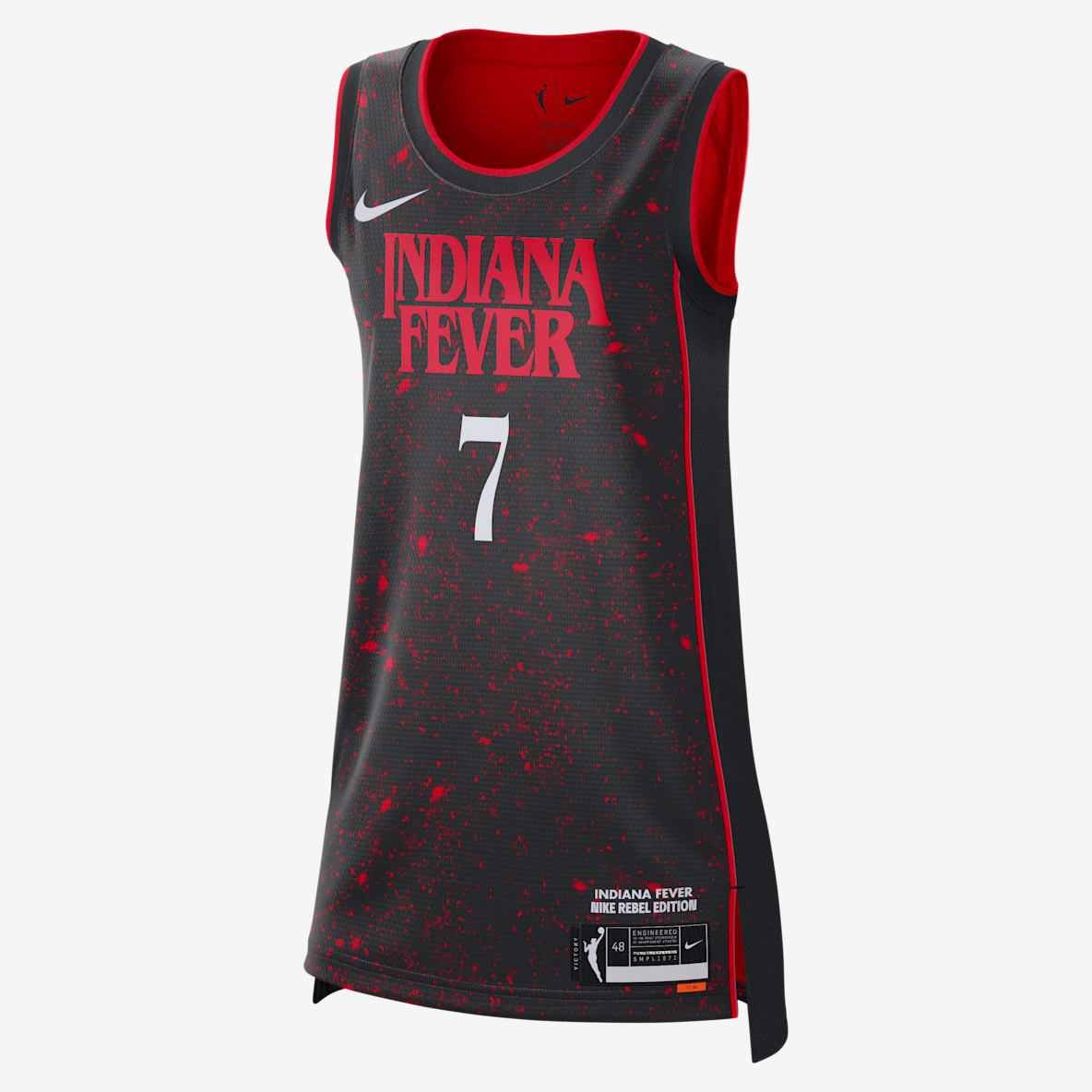 Aliyah Boston Indiana Fever x Stranger Things 2025 Rebel Edition Jersey Nike Dri-FIT de la WNBA Victory para mujer