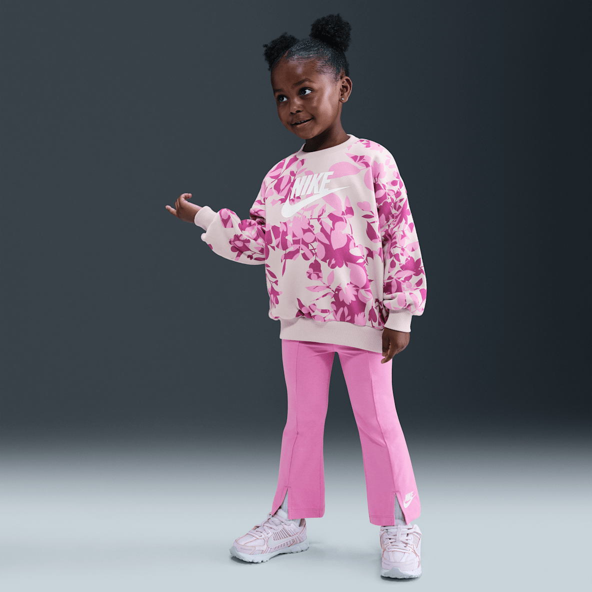 Nike Nike Toddler Floral Camo Crew and Leggings Set
