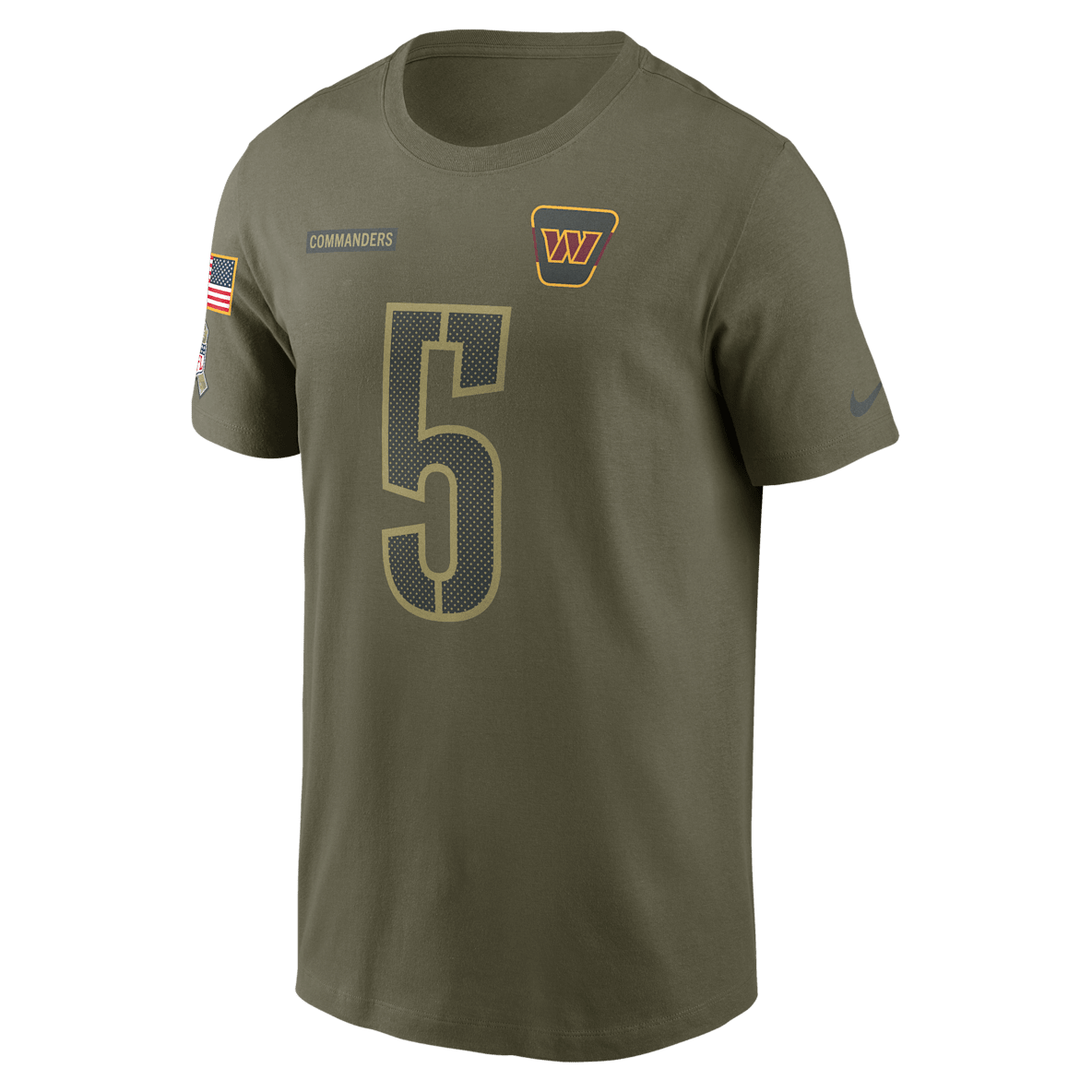 Jayden Daniels Washington Commanders Salute To Service Jayden Daniels Washington Commanders Salute To Service Men’s Nike NFL T-Shirt