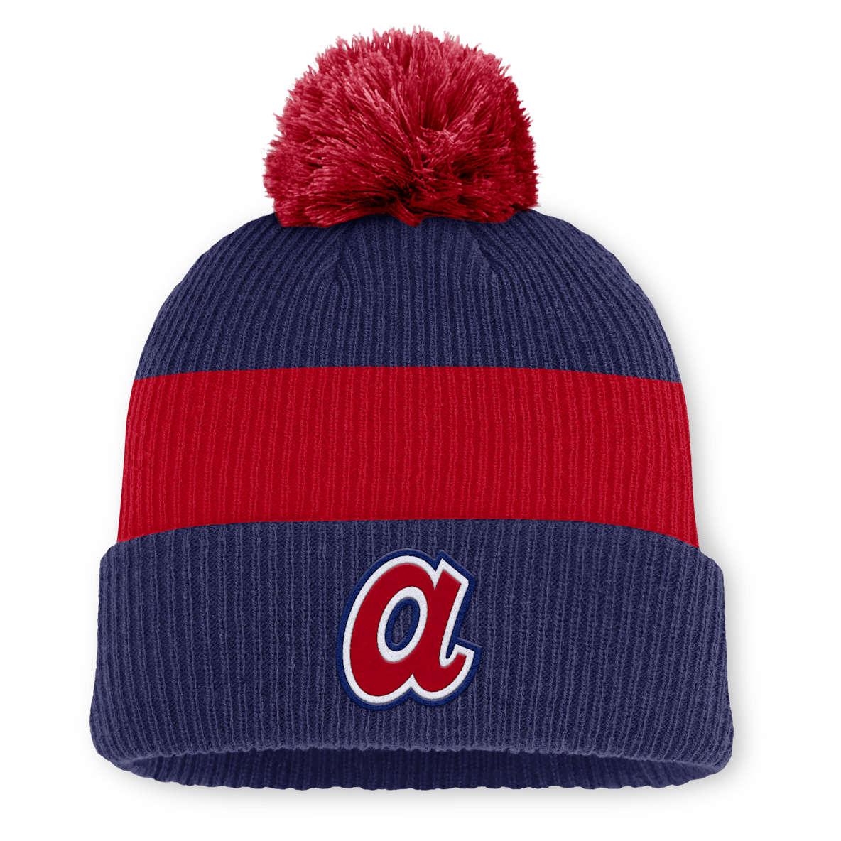 Atlanta Braves Cooperstown Peak Atlanta Braves Cooperstown Peak Men's Nike MLB Cuffed Pom Beanie