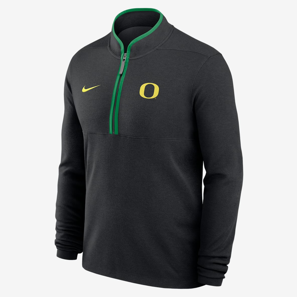 Oregon Victory Playera de manga larga universitaria Nike Dri-FIT de medio cierre para hombre