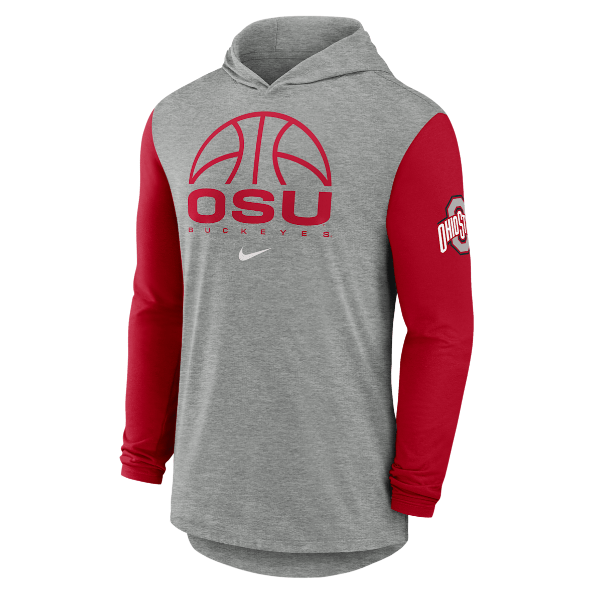 Ohio State Basketball Ohio State Basketball Men's Nike Dri-FIT College Long-Sleeve Hooded T-Shirt