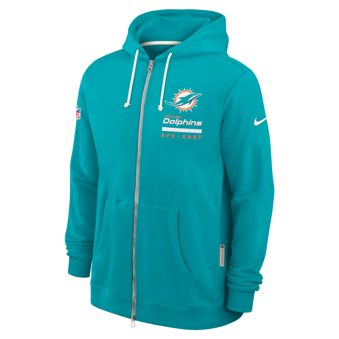 Miami Dolphins Utility Player Sideline Miami Dolphins Utility Player Sideline Men's Nike Dri-FIT NFL Full-Zip Hoodie