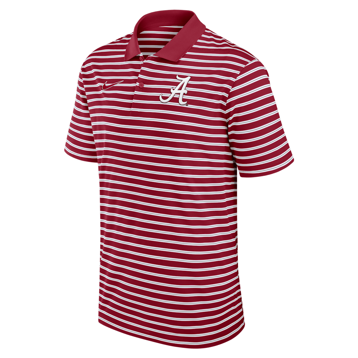 Alabama Crimson Tide Primetime Victory Striped Alabama Crimson Tide Primetime Victory Striped Men's Nike Dri-FIT College Polo