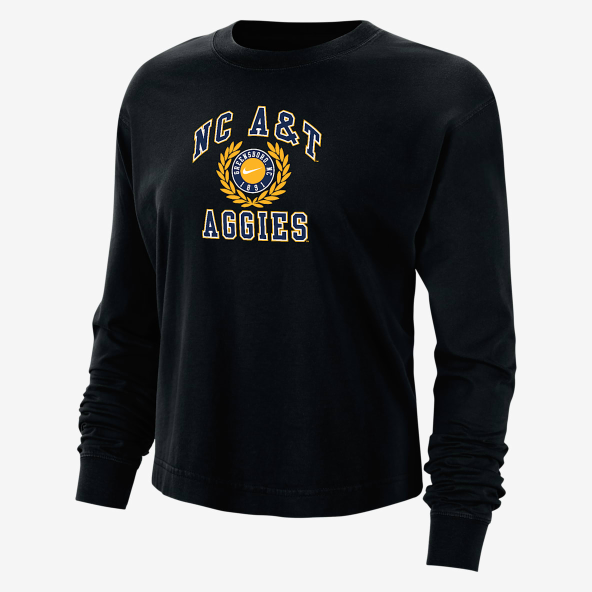 North Carolina A&T Women's Nike College Boxy Long-Sleeve T-Shirt