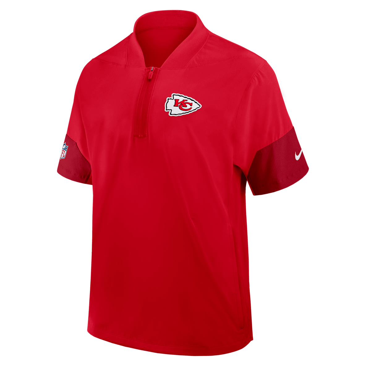 Kansas City Chiefs Sideline Coach Kansas City Chiefs Sideline Coach Men's Nike NFL 1/2-Zip Short-Sleeve Jacket
