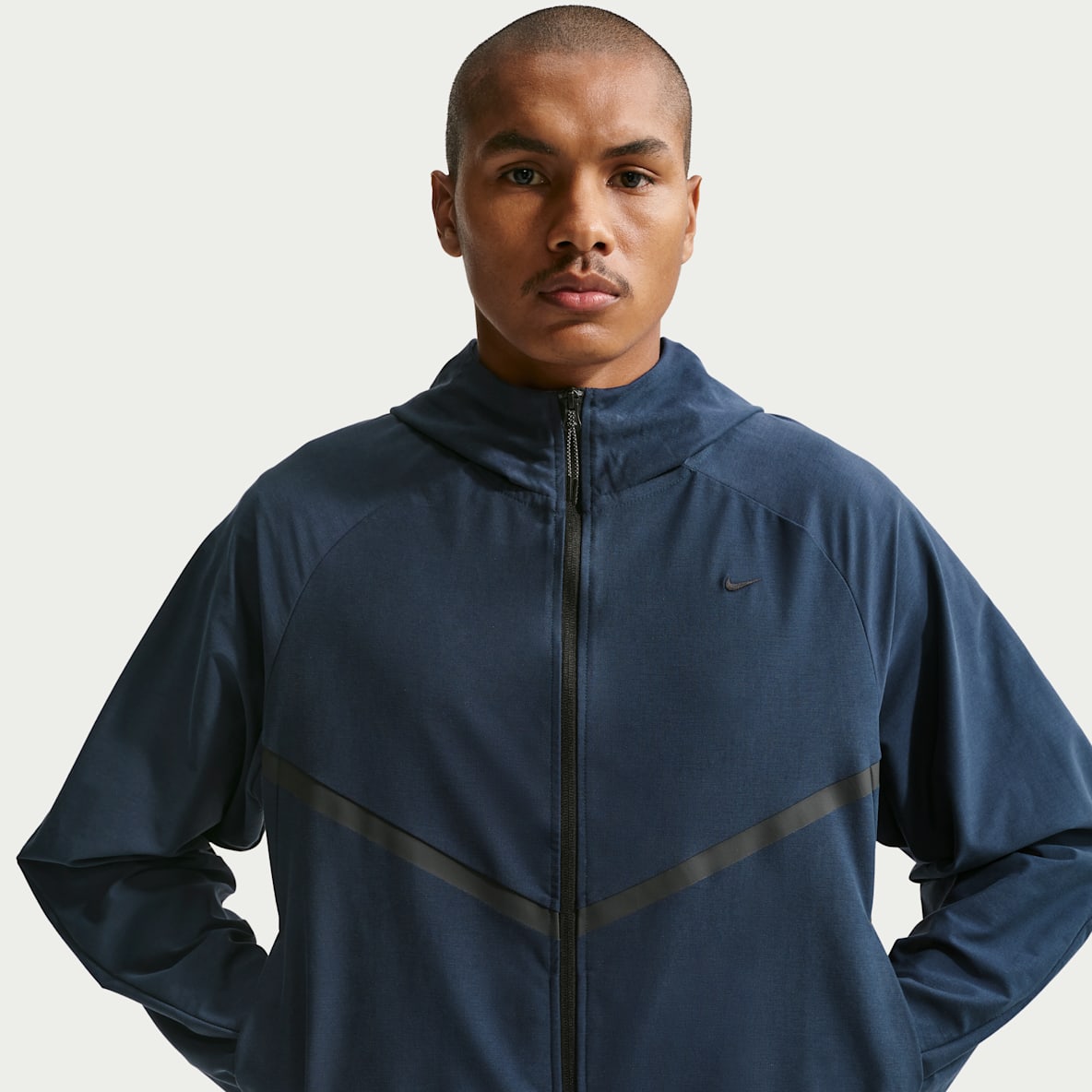Nike Tech Shori Örgü Tam Boy Fermuarlı Windrunner Erkek Ceketi